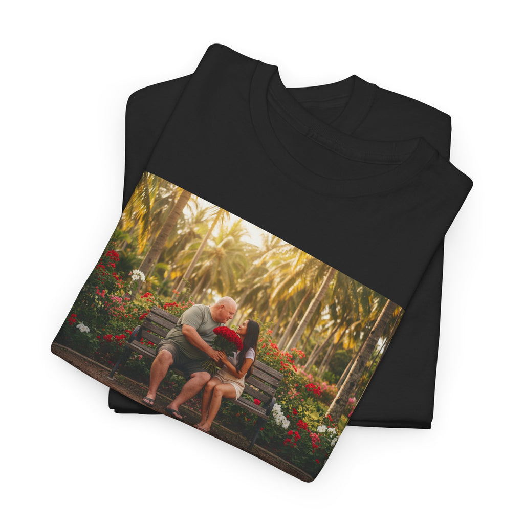 Philippines Park Bench Shirt - I Thought That Love Was Over Until I Came Here And Met You - Romantic Fil-Am Couple Love Tee Gift For Him