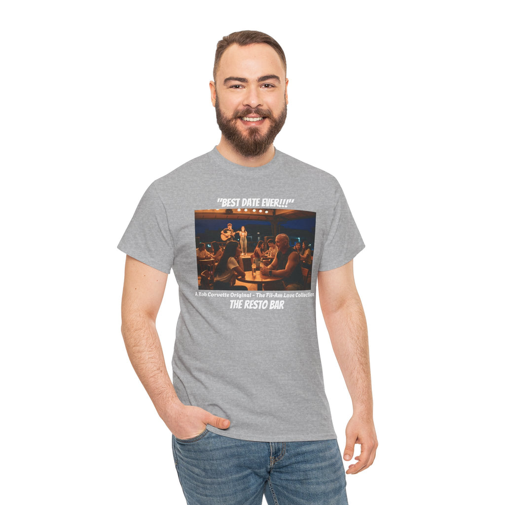 Best Date Ever! | Fil-Am Couple Resto Bar T-Shirt | Filipino American Love | Romantic Night Out | Filipina Girlfriend Gift | Philippines