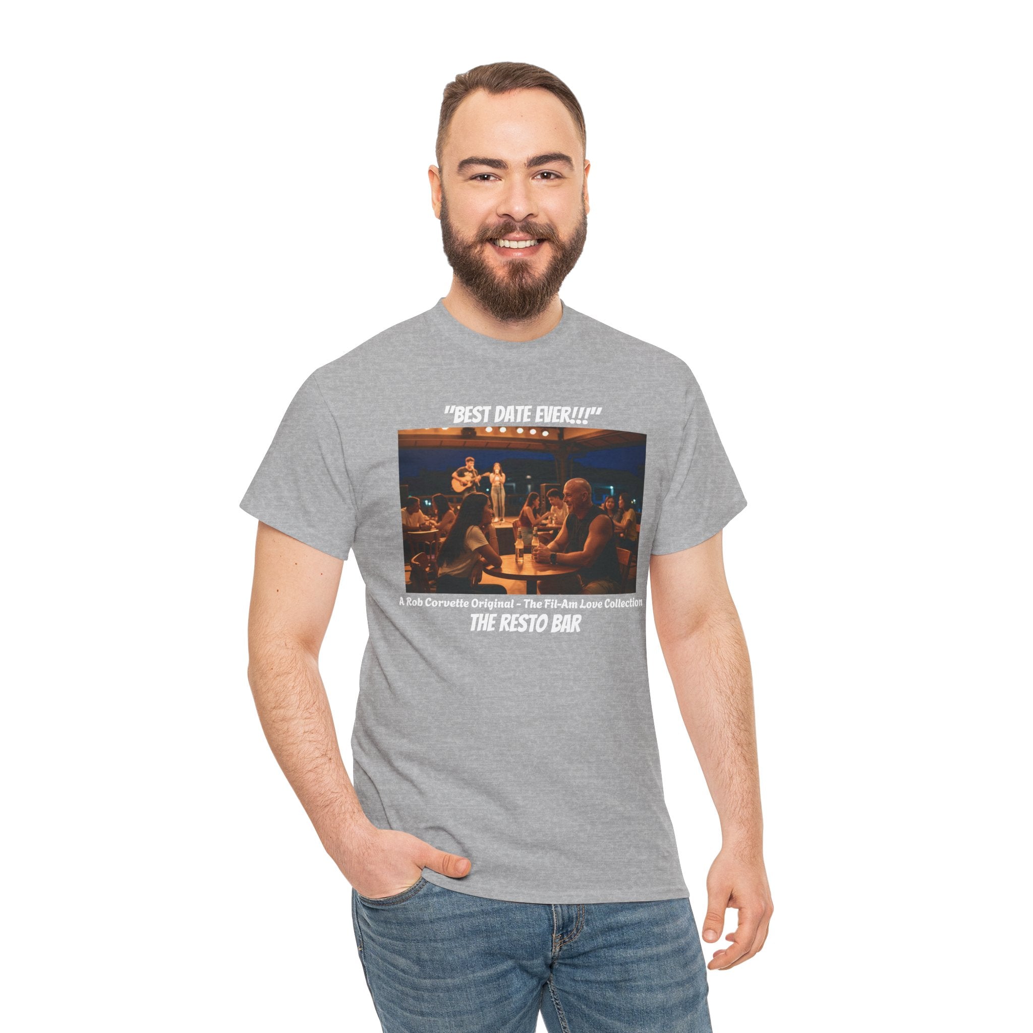 Best Date Ever! | Fil-Am Couple Resto Bar T-Shirt | Filipino American Love | Romantic Night Out | Filipina Girlfriend Gift | Philippines