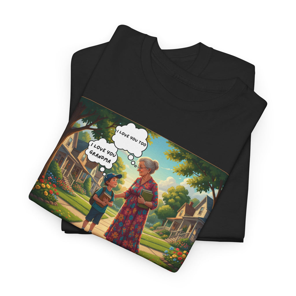 I Love You Grandma | Heartfelt Grandmother Grandson T-Shirt | Grandma Memorial Gift | For Every Boy Who Remembers | Younger Man's Clothes Collection