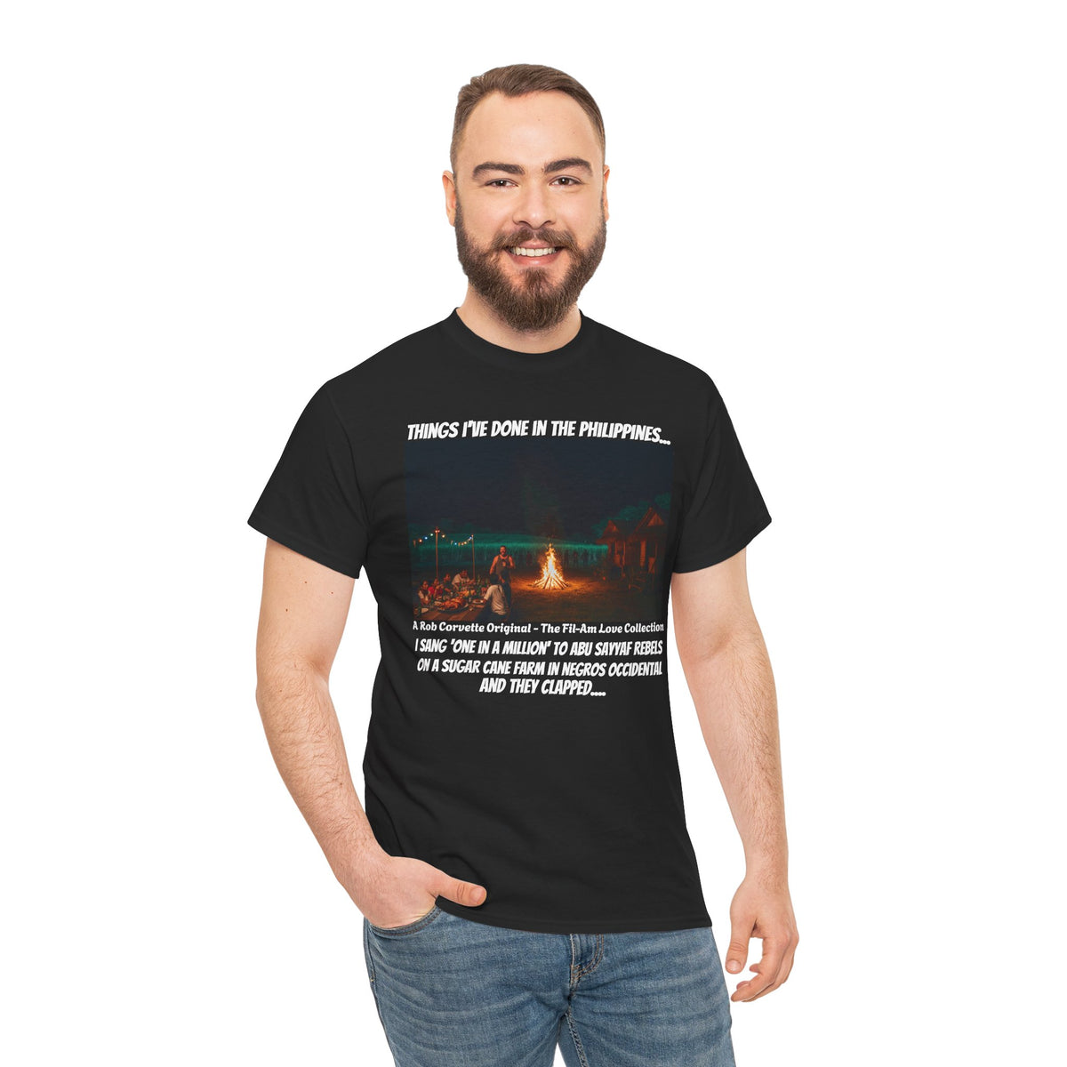 "Things I've Done In The Philippines — Abu Sayyaf Karaoke Tee — Fil-Am Love Collection"