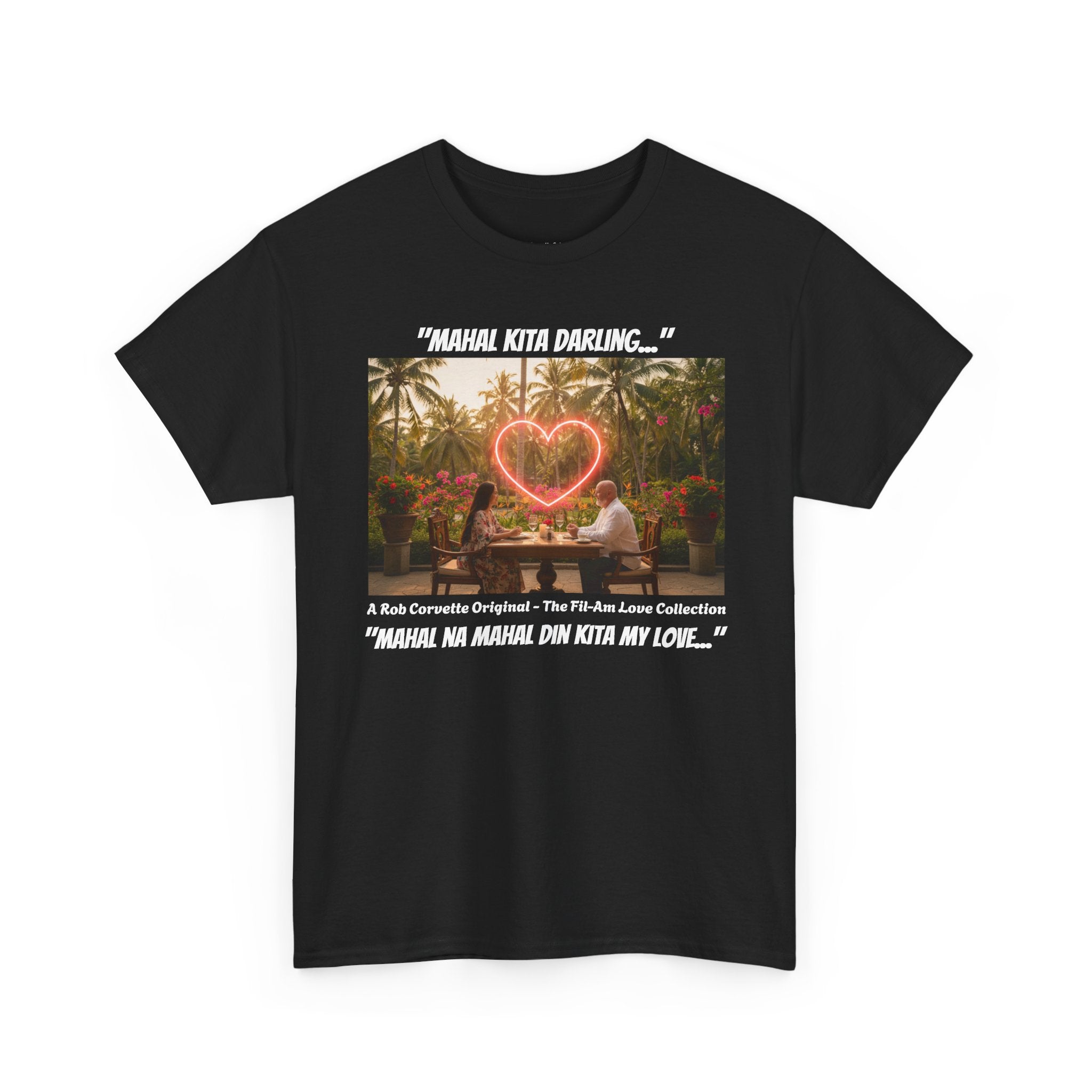 Mahal Kita Darling Fil-Am Couple Shirt, Filipino American Love, Tagalog Love Tee, Philippines Romance Gift, Filipina Girlfriend Couples Tee