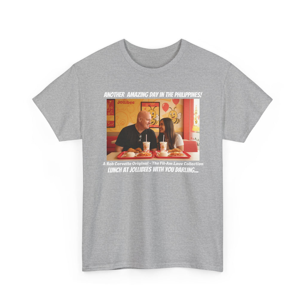 Fil-Am Couple Jollibee Shirt - Another Amazing Day In The Philippines - Funny Filipino American Love Graphic Tee Gift