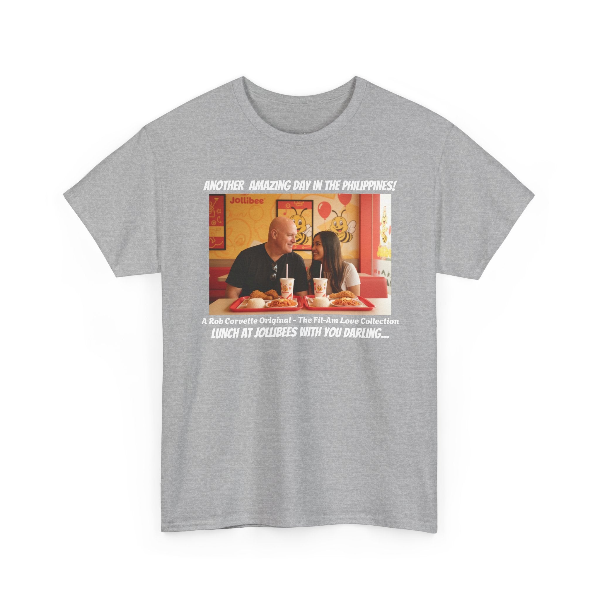 Fil-Am Couple Jollibee Shirt - Another Amazing Day In The Philippines - Funny Filipino American Love Graphic Tee Gift