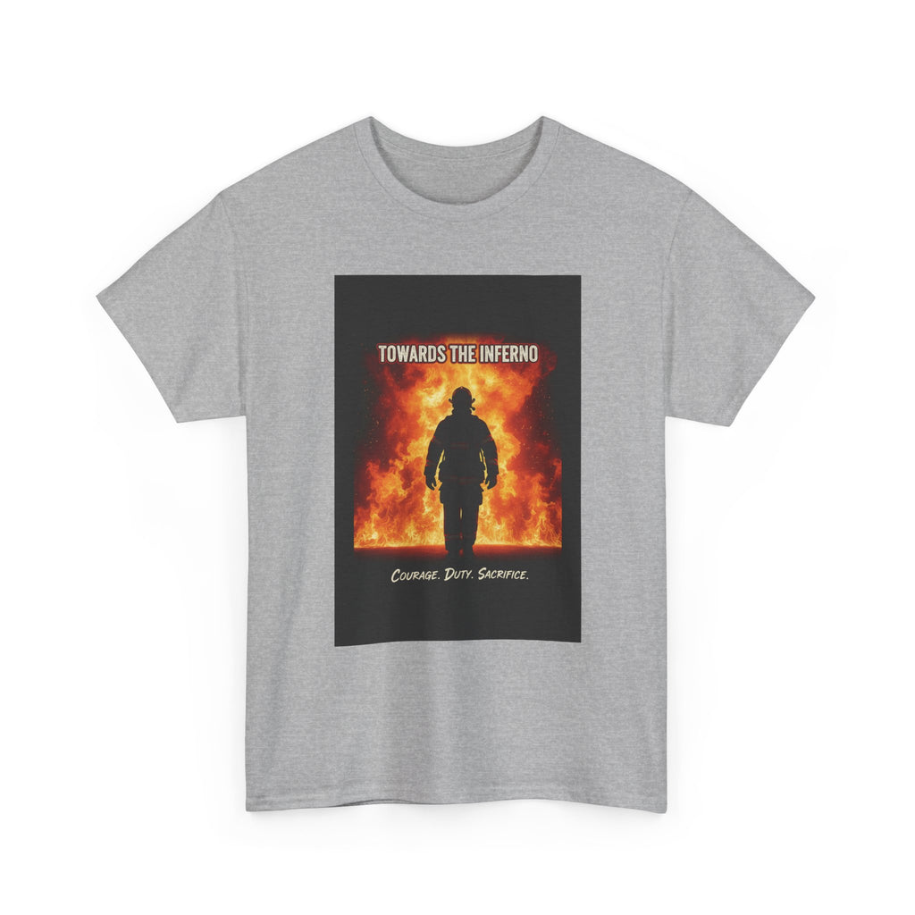 Firefighter Tribute T-Shirt | Some Men Run From The Fire Some Men Don't | Hero Gift Tee | First Responder Shirt