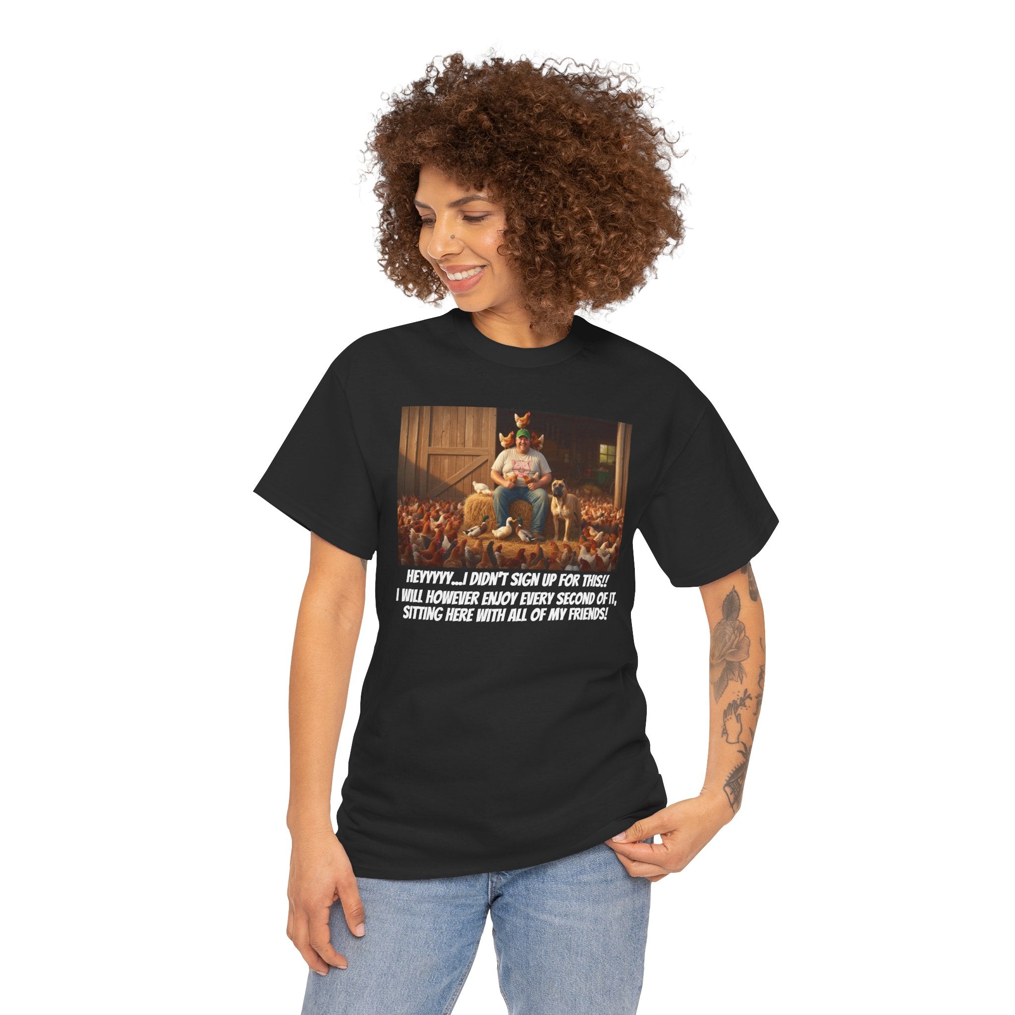 I Didn't Sign Up For This | Funny Farmer T-Shirt | Backyard Farmer Gift For Him | Homestead Humor | Country Life Shirt | Animal Lover