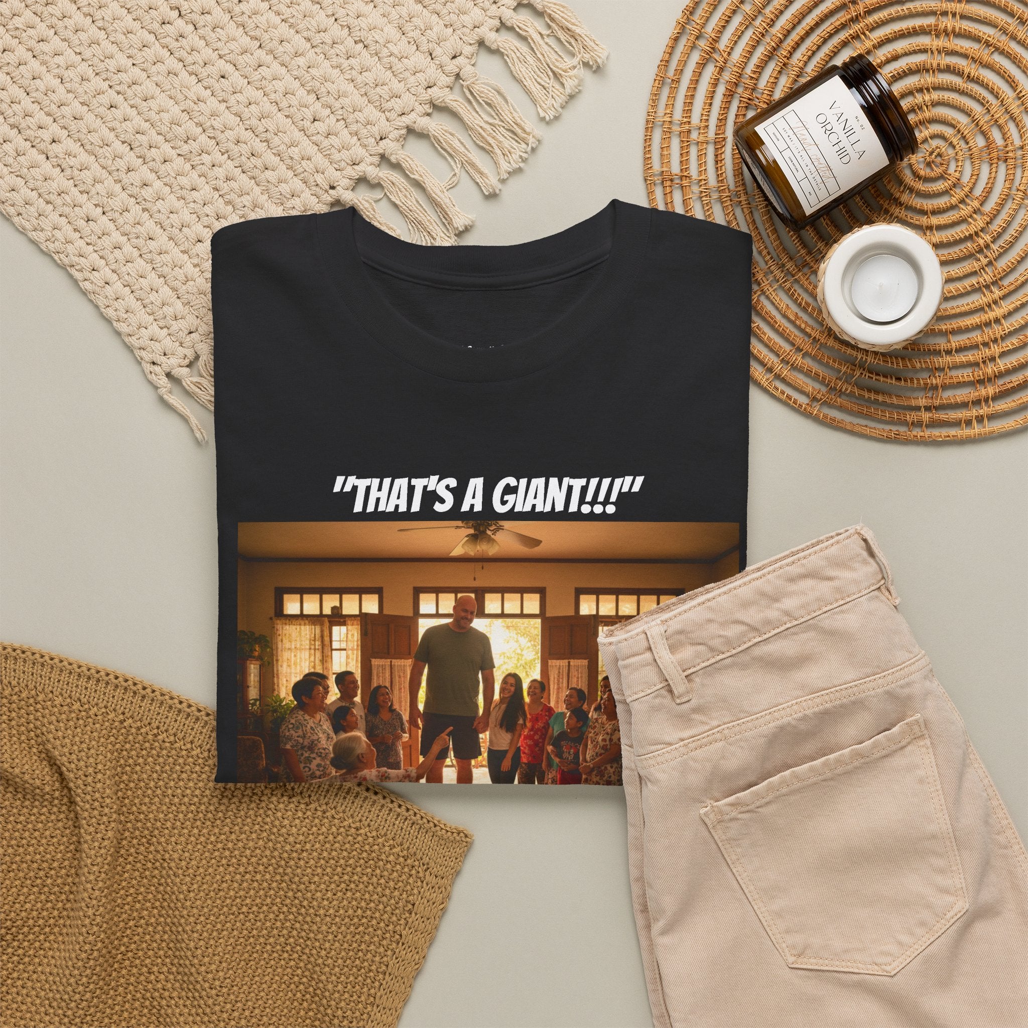 That's A Giant!!! | Fil-Am Couple Meet The Family T-Shirt | Filipino American Humor | Funny Filipina Gift | Philippines | Grandma Approved