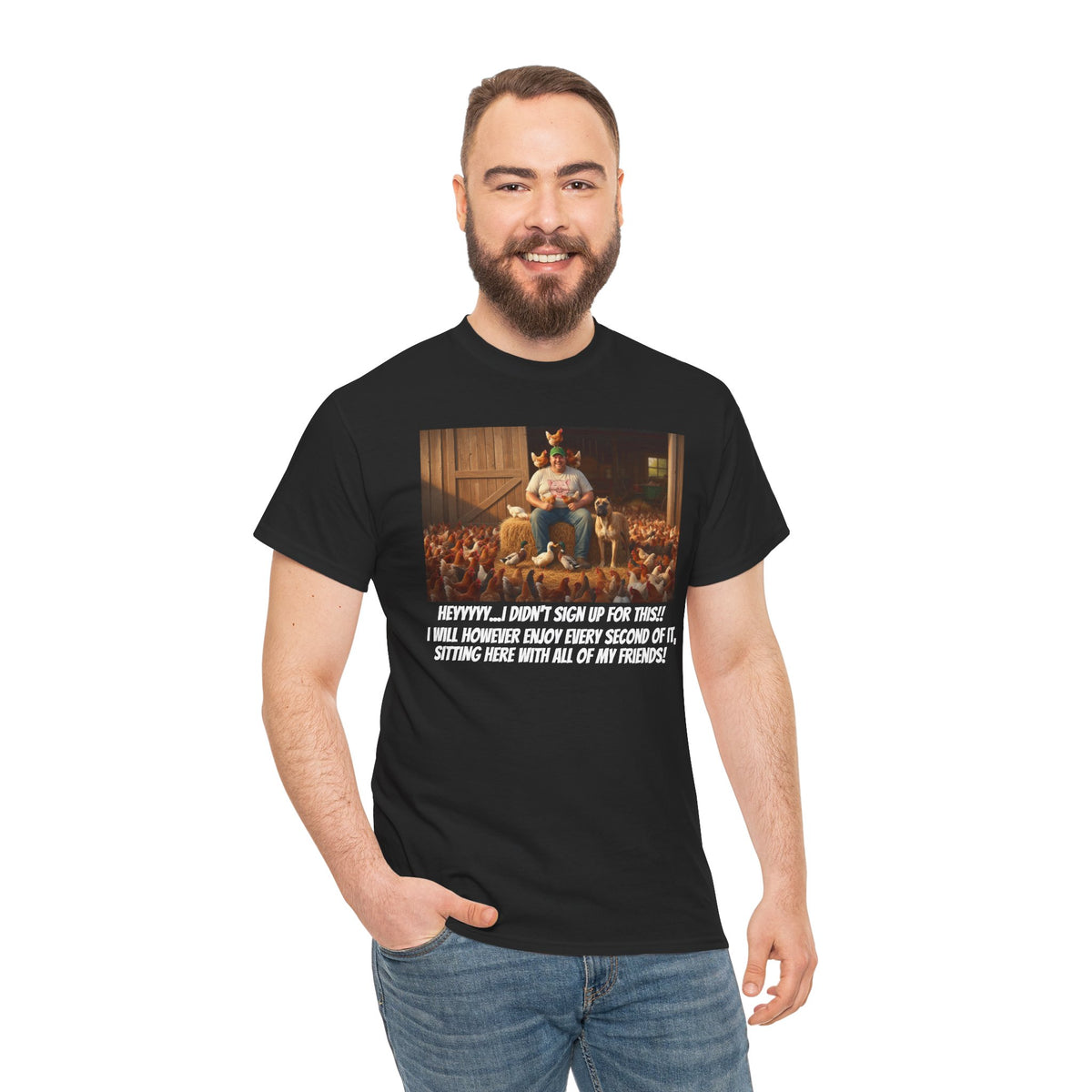 I Didn't Sign Up For This | Funny Farmer T-Shirt | Backyard Farmer Gift For Him | Homestead Humor | Country Life Shirt | Animal Lover