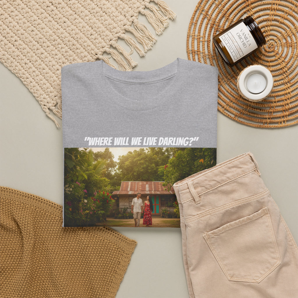 Fil-Am Couple Philippines Provinces Shirt Where Will We Live Darling, Filipino American Love, Rustic Romance, Couples Gift Tee, Fil-Am Love