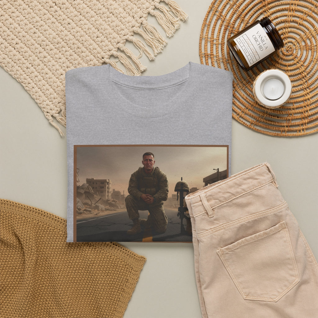 "Freedom Isn't Free" Powerful Military Tribute T-Shirt | US Marine Honor Shirt | Fallen Soldier Memorial Tee | Veteran Gift | Never Forget Collection