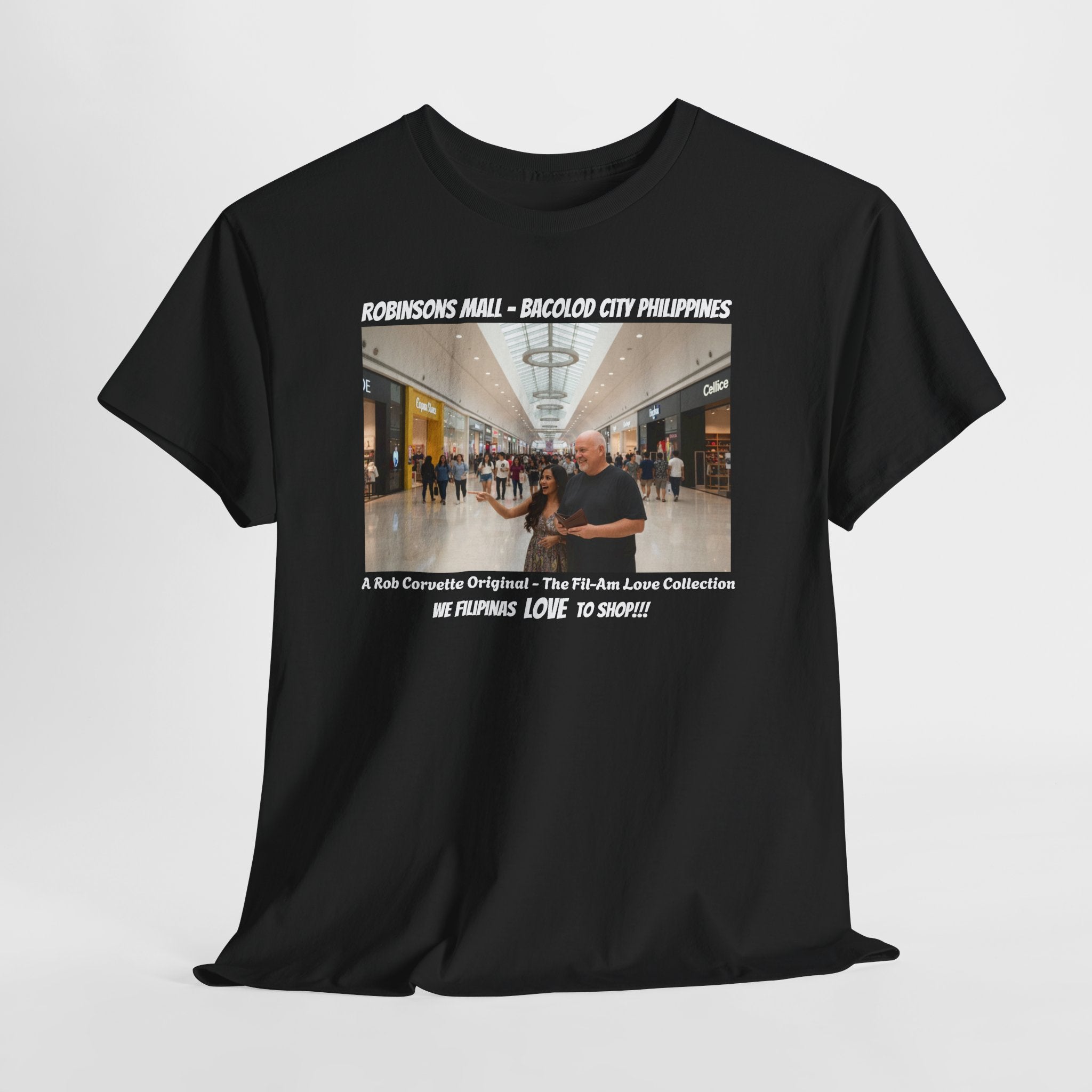 Robinsons Mall Bacolod Philippines Shirt - We Filipinas Love To Shop - Funny Fil-Am Couple Filipino Shopping Humor Graphic Tee Gift For Him