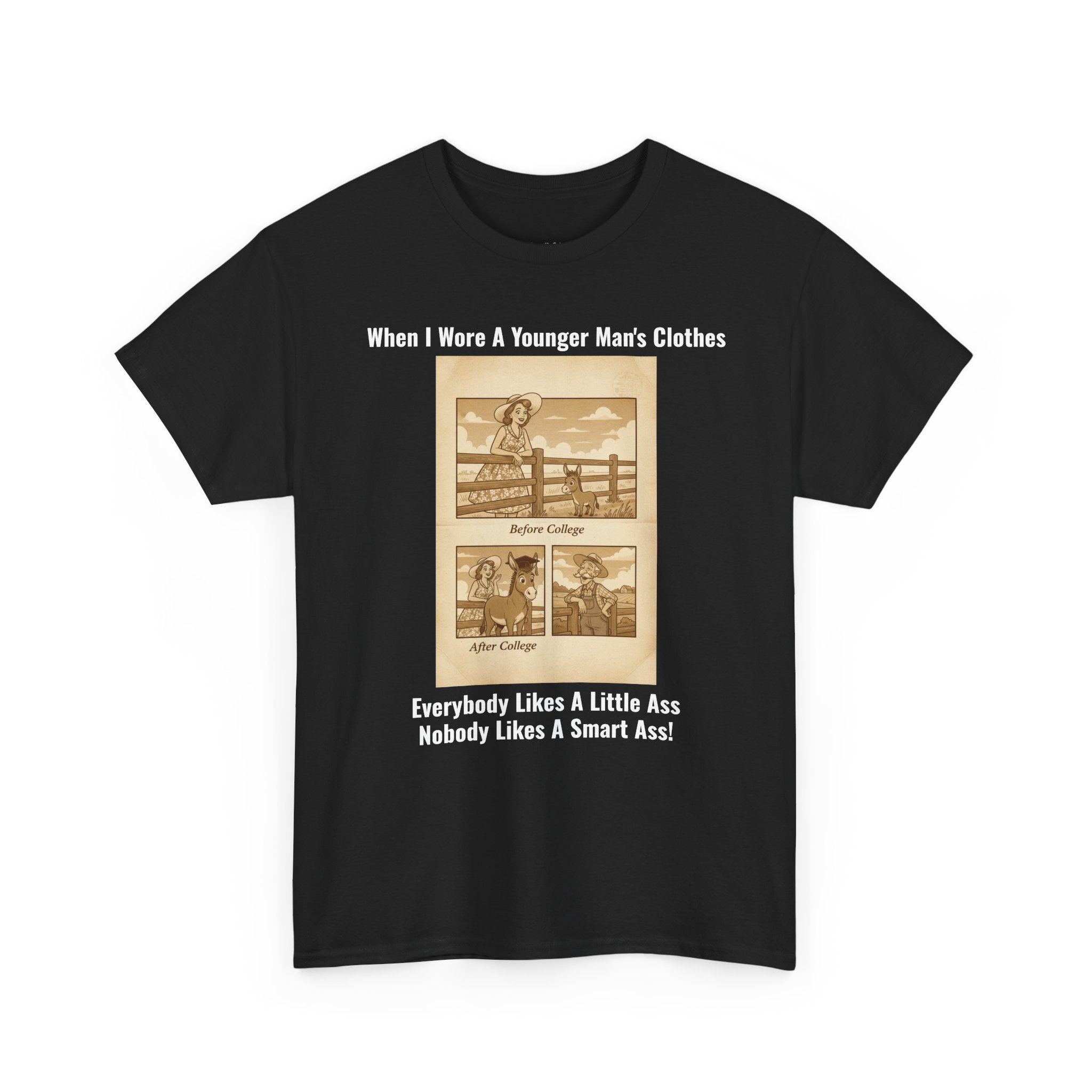 Everybody Likes A Little Ass...Nobody Likes A Smart Ass! | Funny Humor Tee | Sarcastic Gift | Novelty Shirt