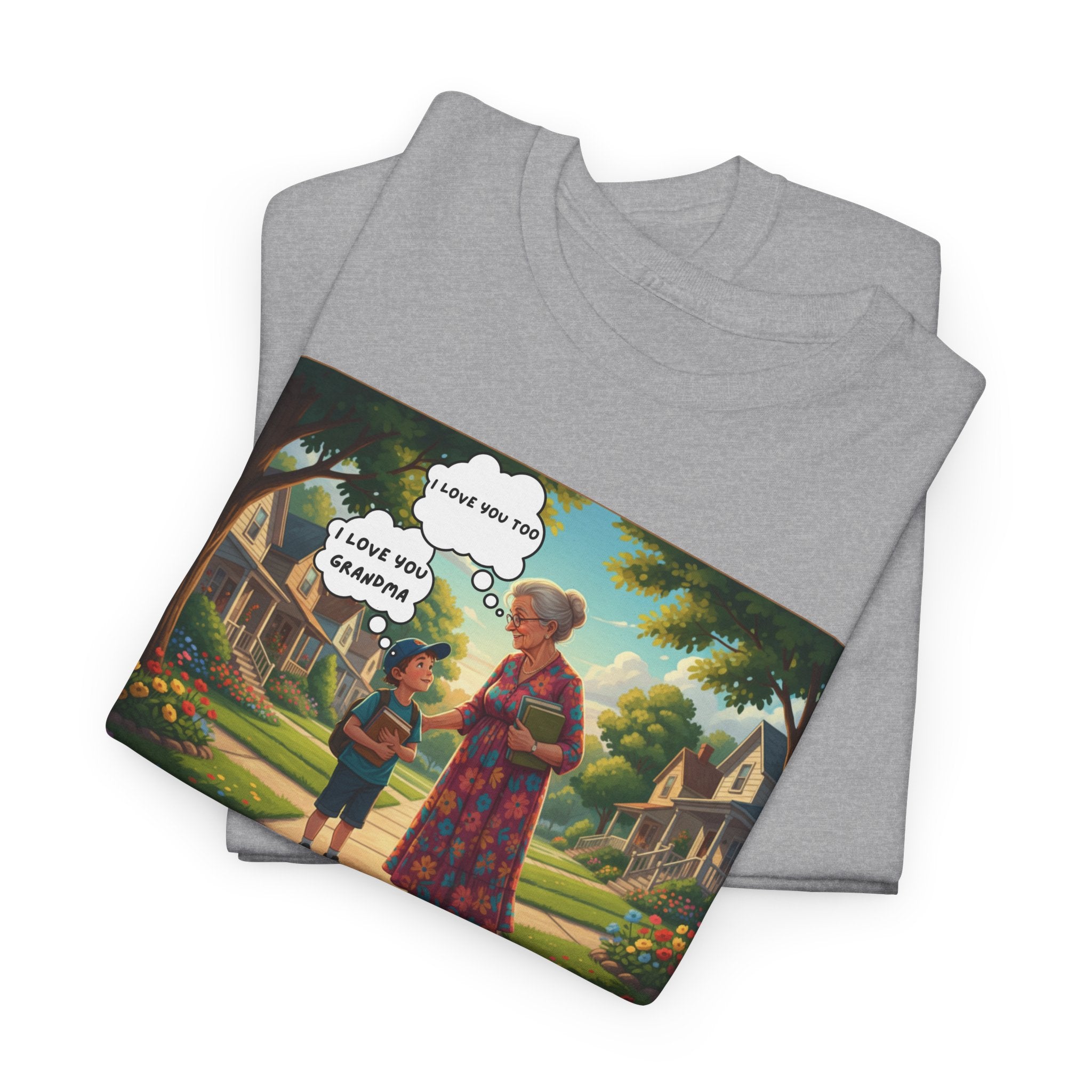 I Love You Grandma | Heartfelt Grandmother Grandson T-Shirt | Grandma Memorial Gift | For Every Boy Who Remembers | Younger Man's Clothes Collection