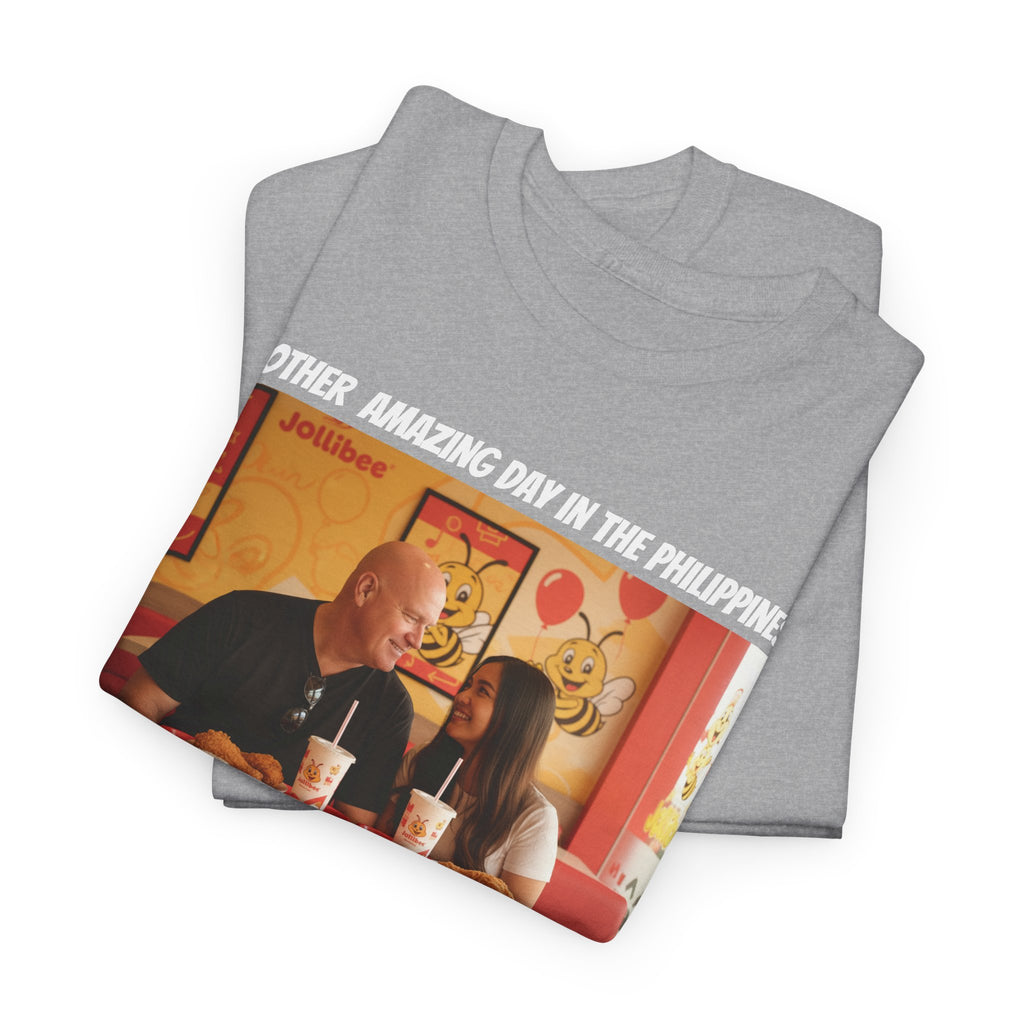 Fil-Am Couple Jollibee Shirt - Another Amazing Day In The Philippines - Funny Filipino American Love Graphic Tee Gift