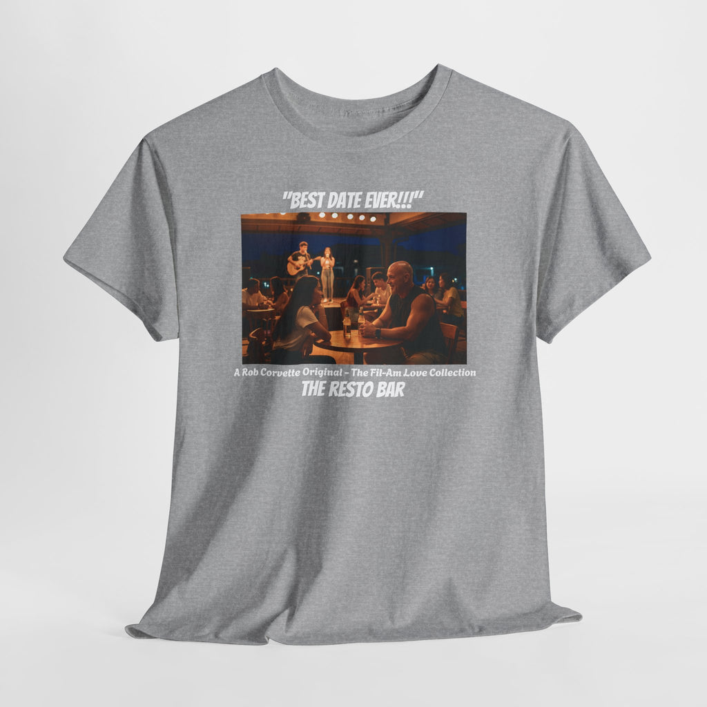 Best Date Ever! | Fil-Am Couple Resto Bar T-Shirt | Filipino American Love | Romantic Night Out | Filipina Girlfriend Gift | Philippines