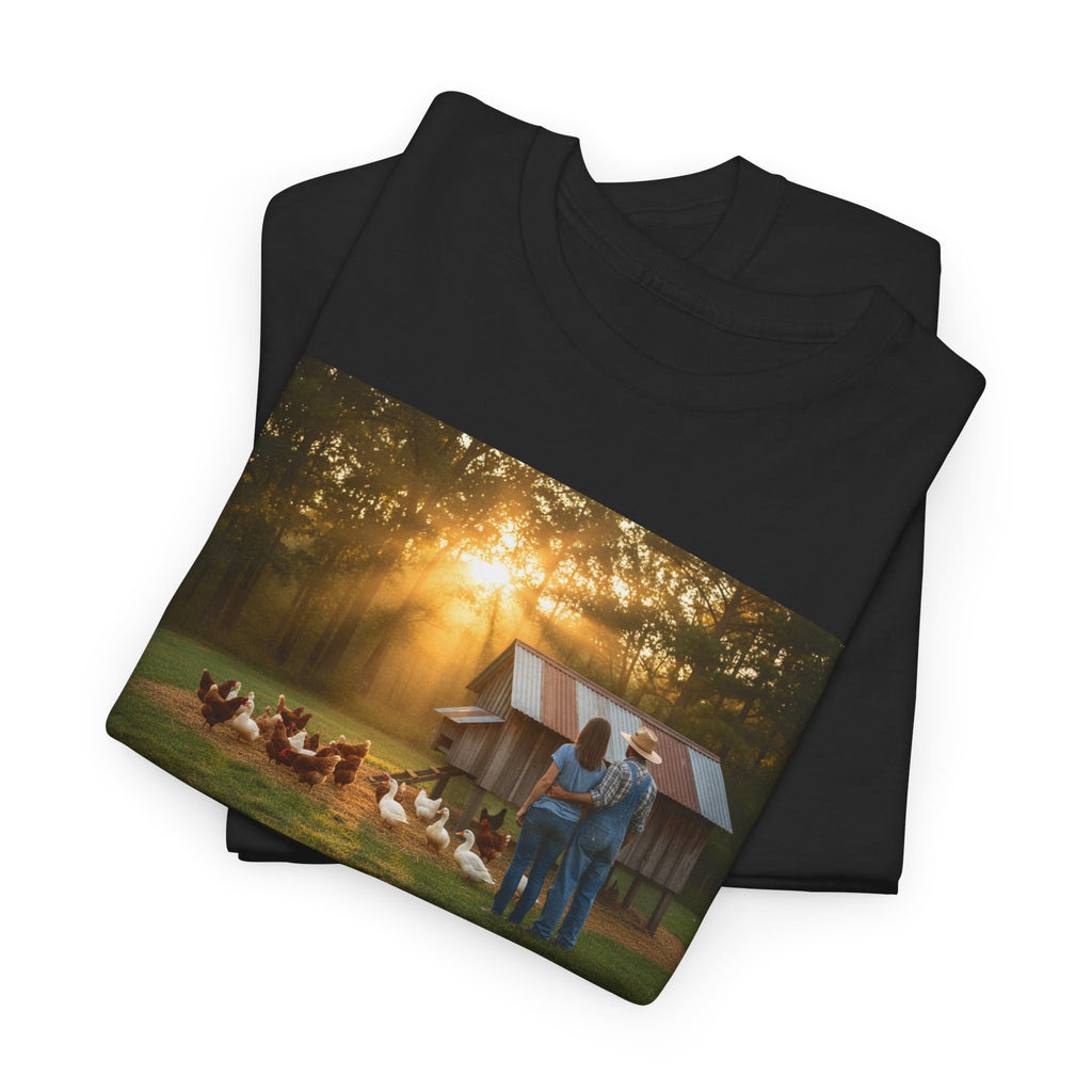 Thank You God For Another Day In Our Little Piece of Paradise | Backyard Farmer Couple Shirt | Homestead Gift | Country Life | Gift For Her