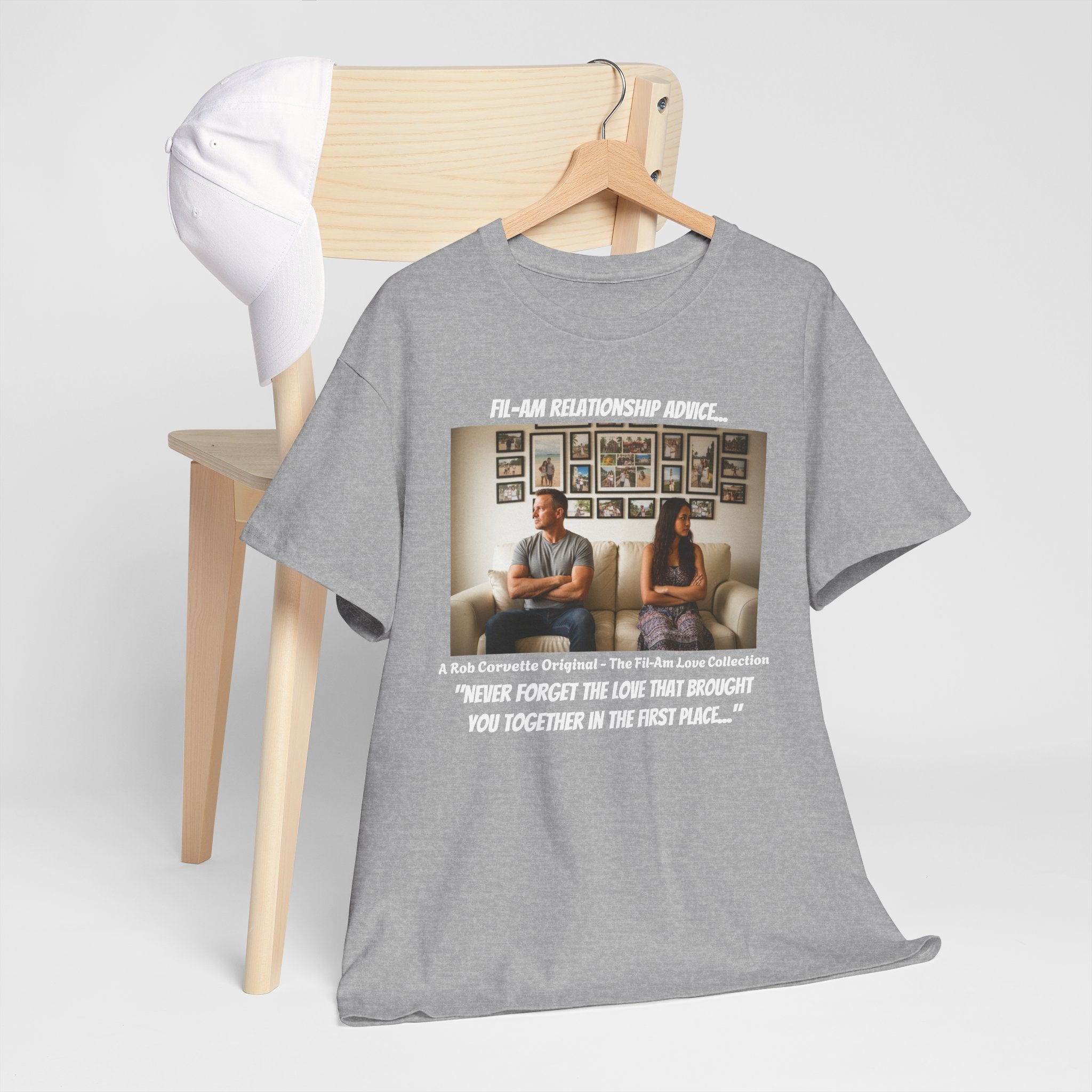 Fil-Am Couple Shirt - Relationship Advice Tee - Never Forget The Love - Funny Filipina Wife Gift - Fil-Am Love Collection