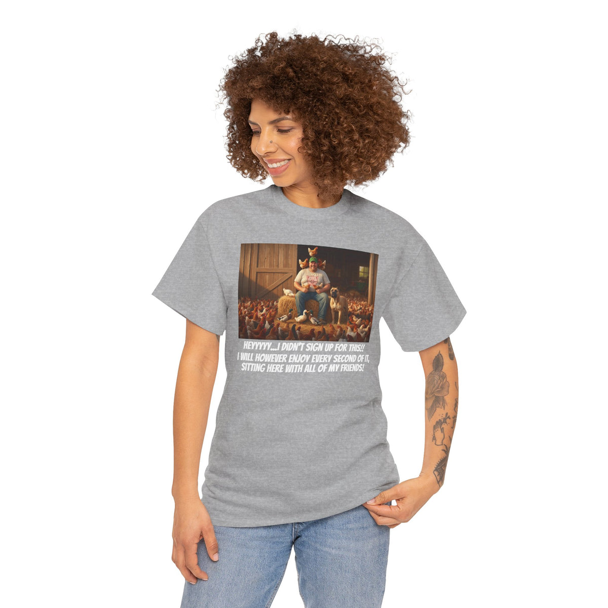 I Didn't Sign Up For This | Funny Farmer T-Shirt | Backyard Farmer Gift For Him | Homestead Humor | Country Life Shirt | Animal Lover