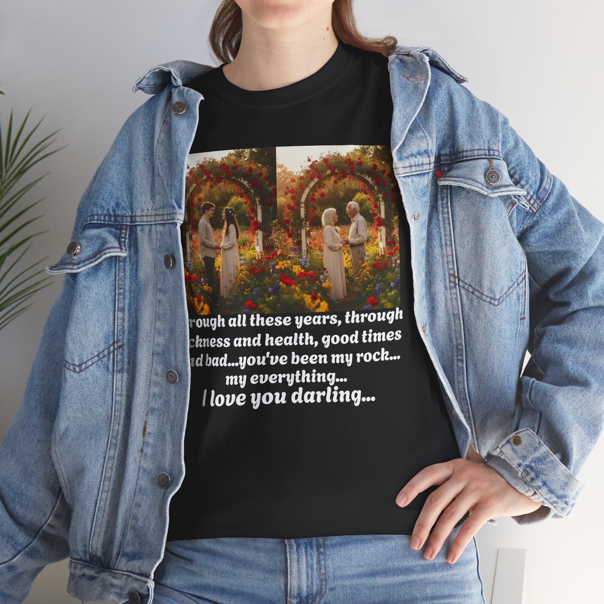 Love Quote Shirt, You've Been My Rock Anniversary Gift, Sickness Health Couples Tee, Wedding Vows Gift, Valentine's Day, I Love You