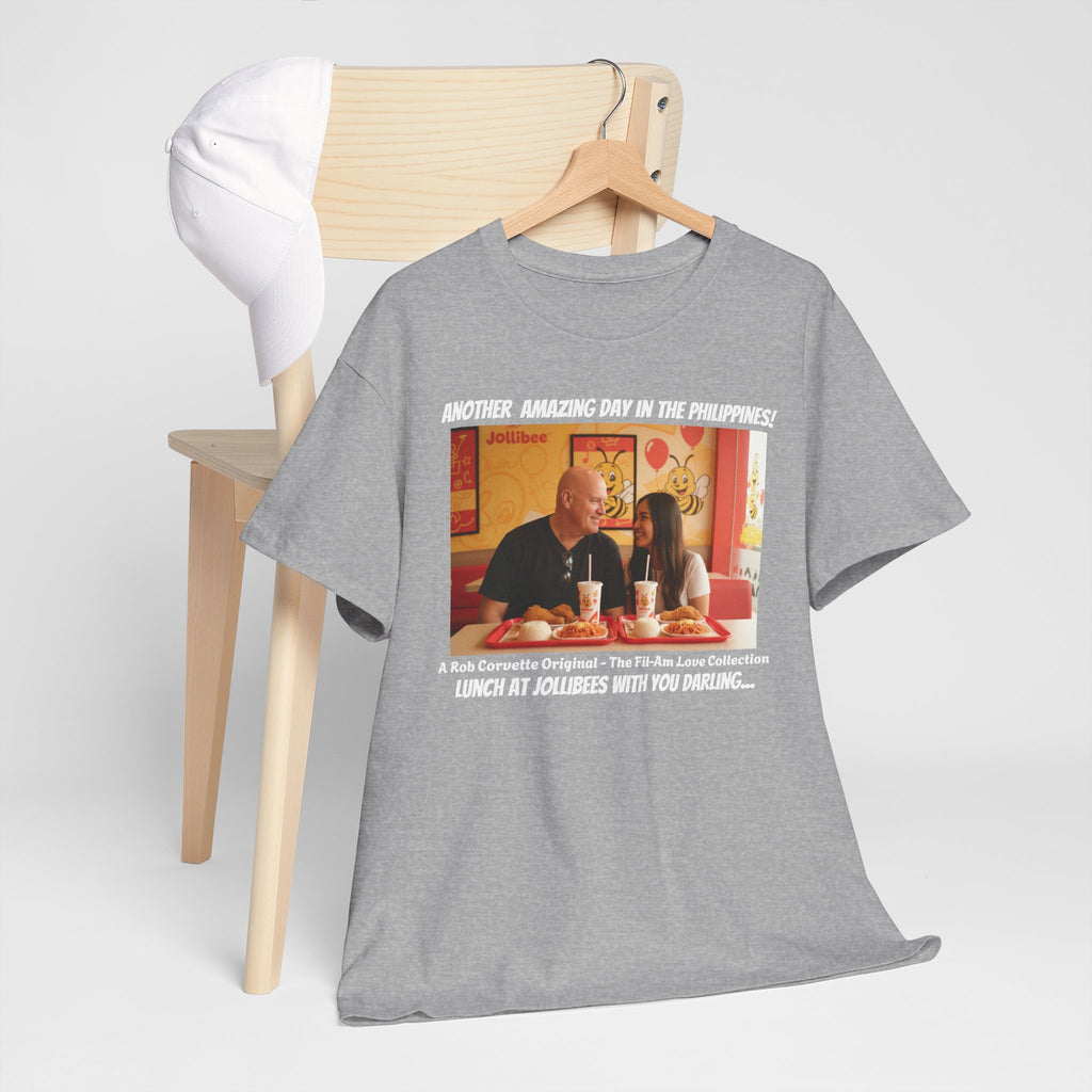 Fil-Am Couple Jollibee Shirt - Another Amazing Day In The Philippines - Funny Filipino American Love Graphic Tee Gift