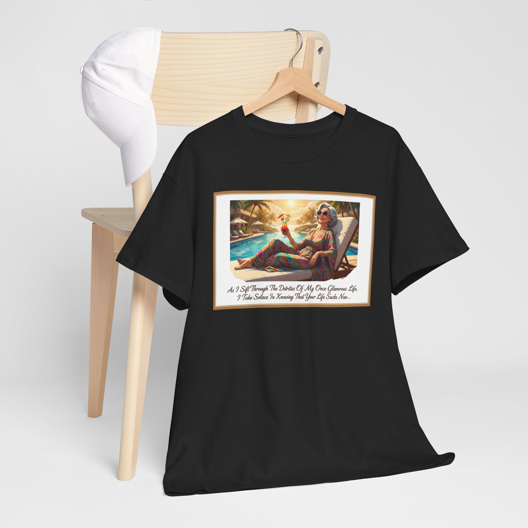 Detritus Of My Once Glamorous Life... Funny Divorce Shirt | Savage Women's Humor Tee | Poolside Revenge Shirt | Gift for Divorced Women