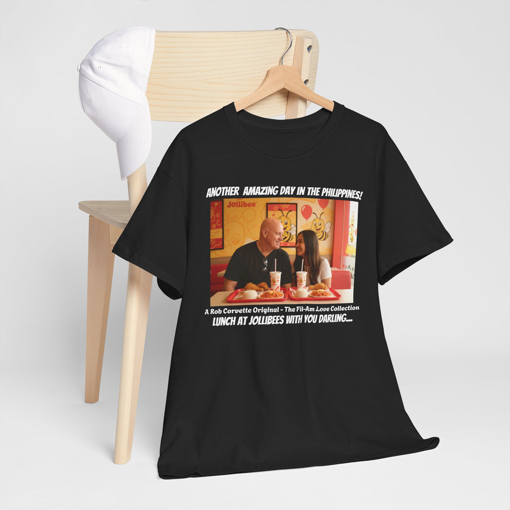 Fil-Am Couple Jollibee Shirt - Another Amazing Day In The Philippines - Funny Filipino American Love Graphic Tee Gift