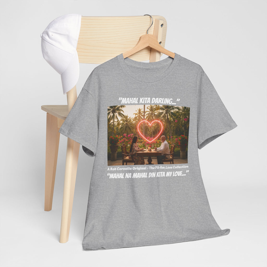 Mahal Kita Darling Fil-Am Couple Shirt, Filipino American Love, Tagalog Love Tee, Philippines Romance Gift, Filipina Girlfriend Couples Tee
