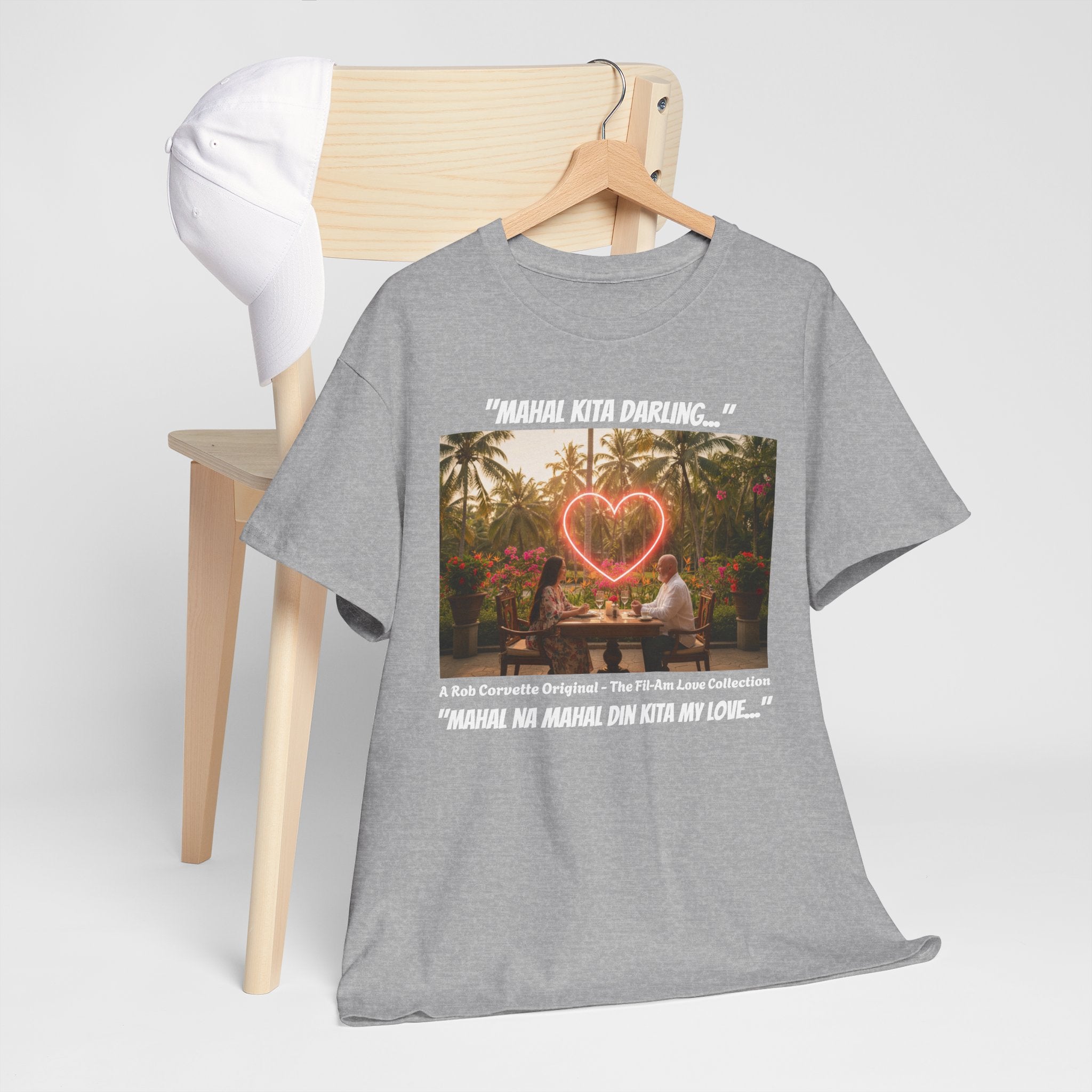 Mahal Kita Darling Fil-Am Couple Shirt, Filipino American Love, Tagalog Love Tee, Philippines Romance Gift, Filipina Girlfriend Couples Tee