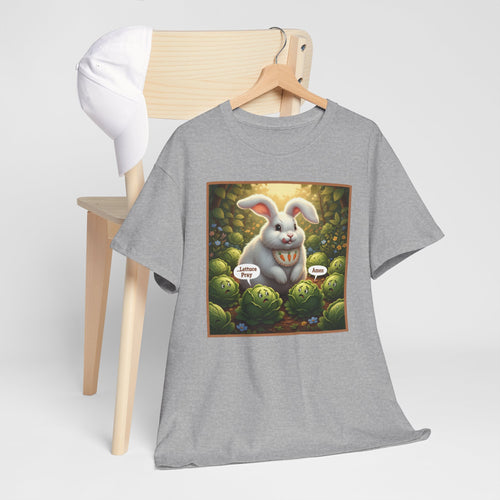"Lettuce Pray" Funny Rabbit Garden T-Shirt | Humorous Animal Graphic Tee | Perfect Gift for Gardeners & Animal Lovers
