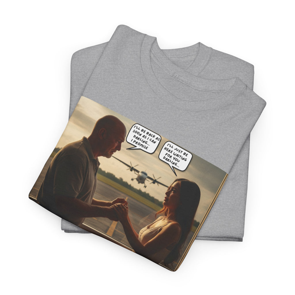 Philippines Airport Goodbye Shirt - The Hardest Goodbye Of My Life - Emotional Fil-Am Couple Long Distance Love Graphic Tee Gift For Him