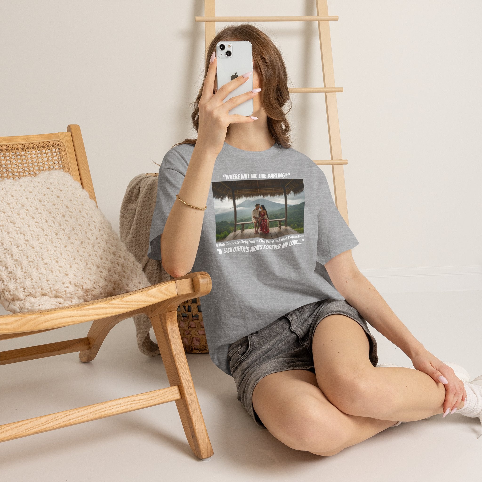 Where Will We Live Darling? Fil-Am Couple Mountain Shirt, Filipino American Love, Philippines Travel, Romantic Couples Gift Tee
