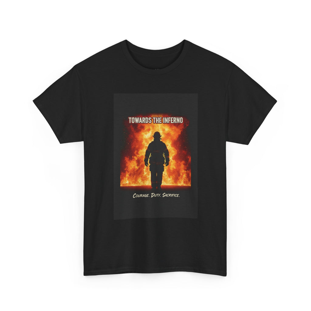 Firefighter Tribute T-Shirt | Some Men Run From The Fire Some Men Don't | Hero Gift Tee | First Responder Shirt