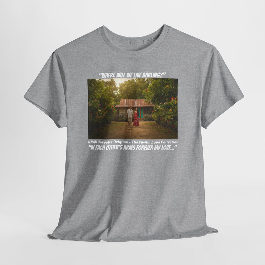 Where Will We Live Darling? Fil-Am Couple Philippines Provinces Shirt, Filipino American Love, Rustic Romance, Couples Gift Tee