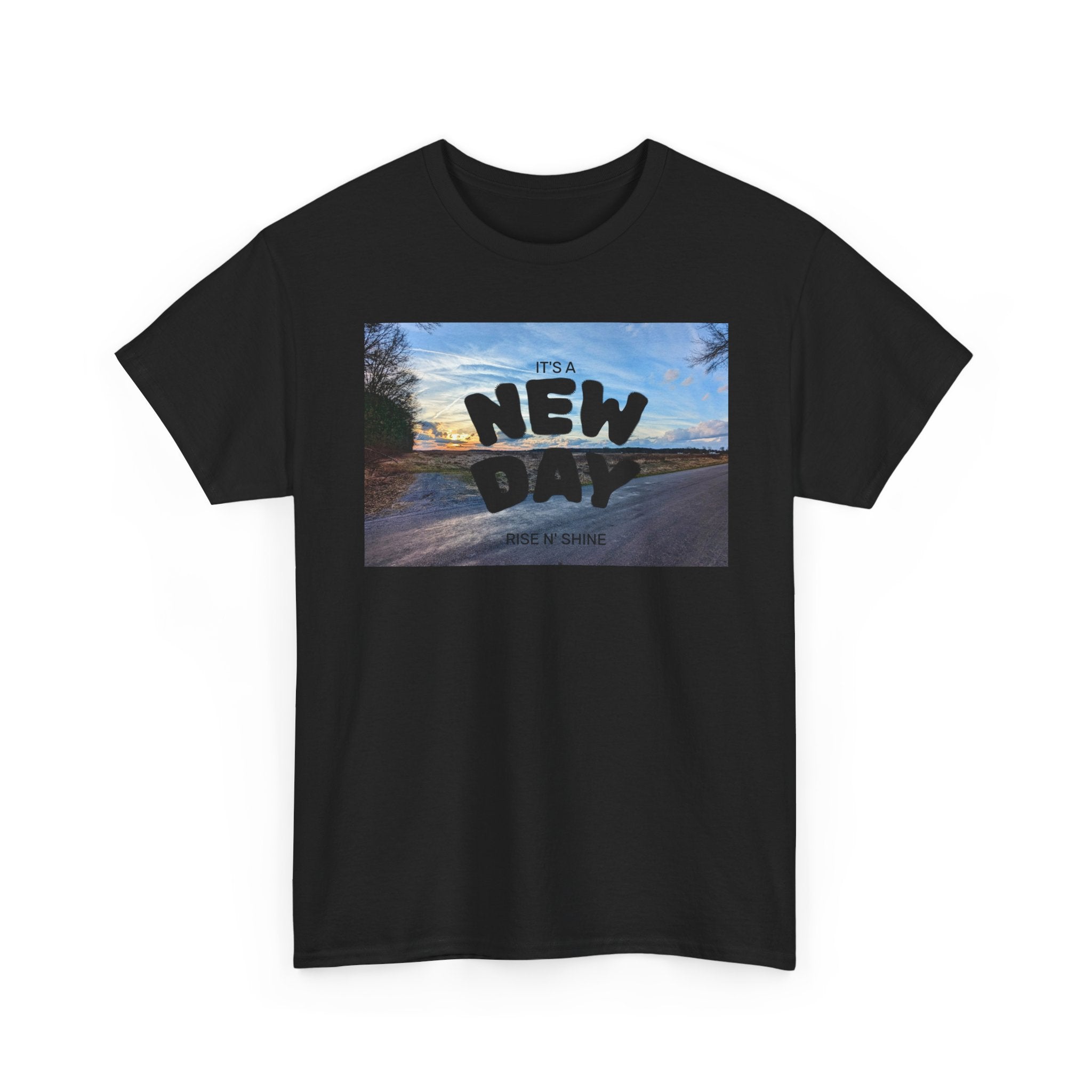 New Day Sunrise T-Shirt | Inspirational Beach Graphic Tee for Men & Women