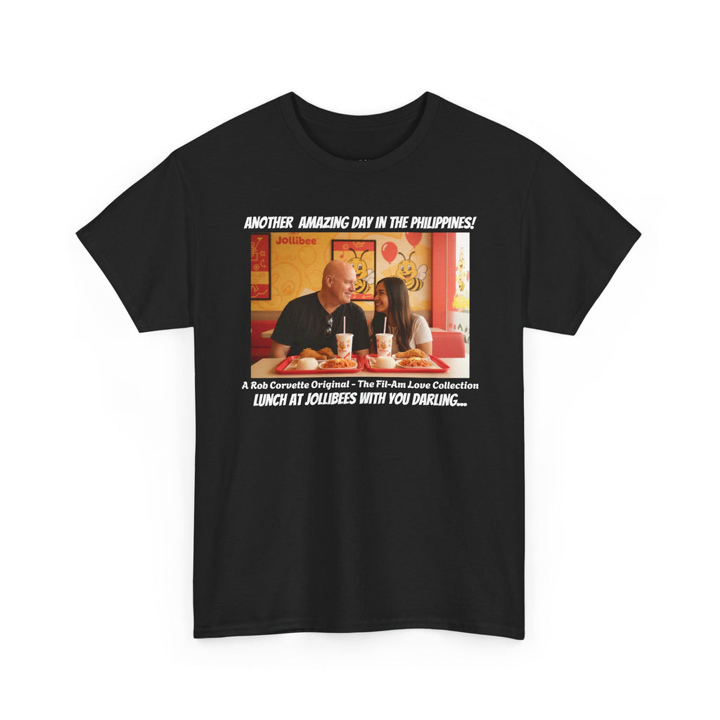 Fil-Am Couple Jollibee Shirt - Another Amazing Day In The Philippines - Funny Filipino American Love Graphic Tee Gift