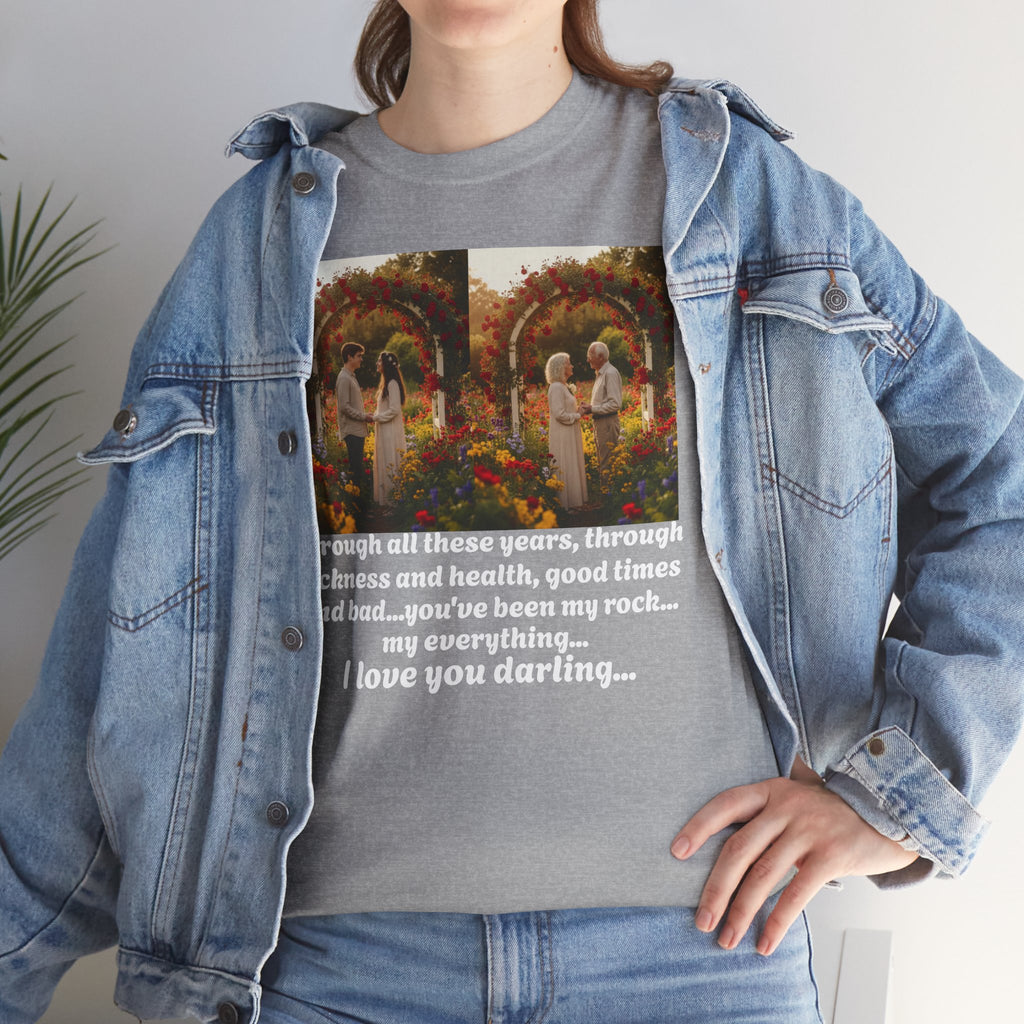 Love Quote Shirt, You've Been My Rock Anniversary Gift, Sickness Health Couples Tee, Wedding Vows Gift, Valentine's Day, I Love You