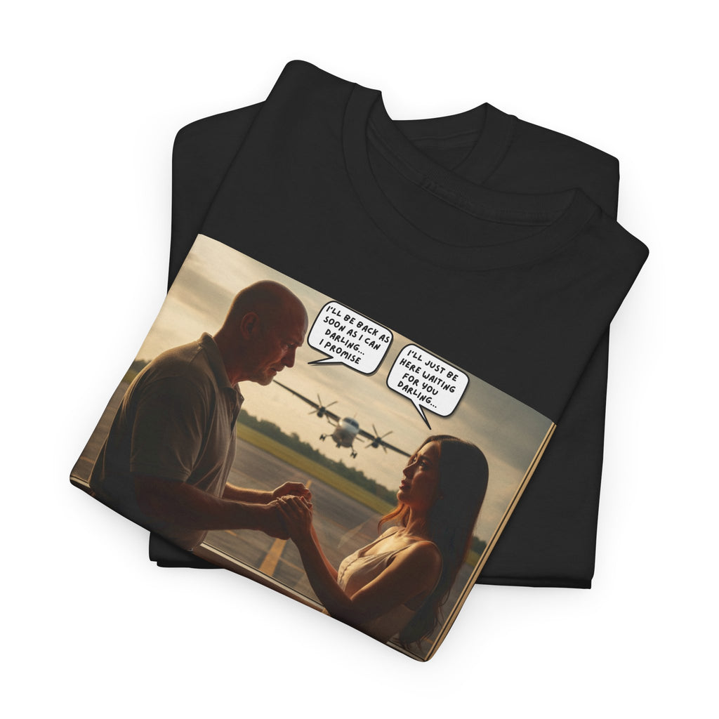 Philippines Airport Goodbye Shirt - The Hardest Goodbye Of My Life - Emotional Fil-Am Couple Long Distance Love Graphic Tee Gift For Him