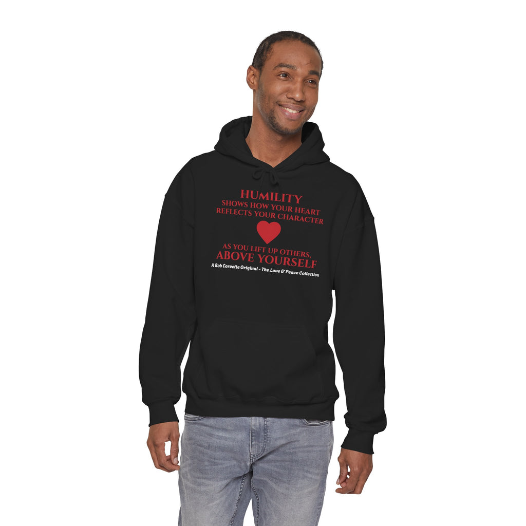 Humility Hoodie - Shows How Your Heart Reflects Your Character - Love & Peace Collection - Unisex Pullover Hoodie