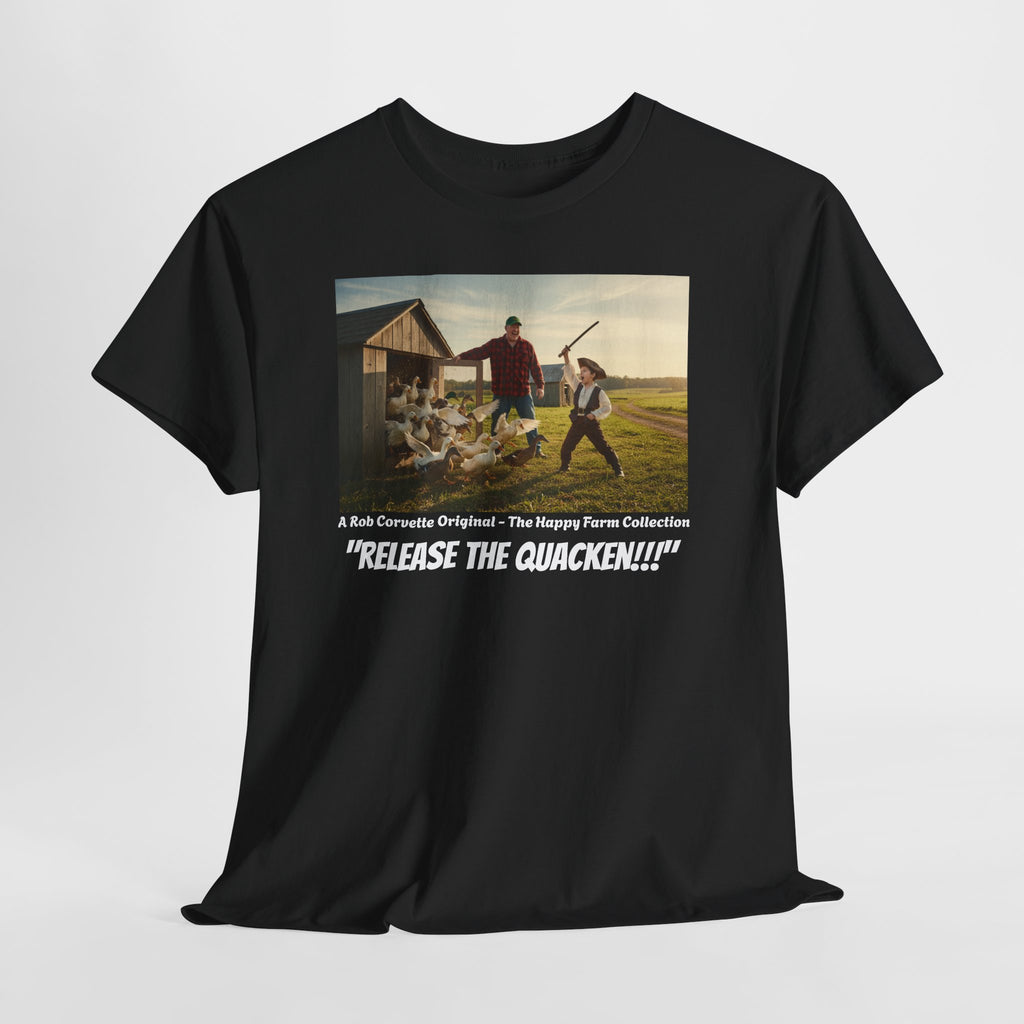 Release The Quacken Shirt - Funny Duck Farmer Tee - Pirate Humor Gift - Farm Life Funny Shirt - Humorous Duck Lover Gift