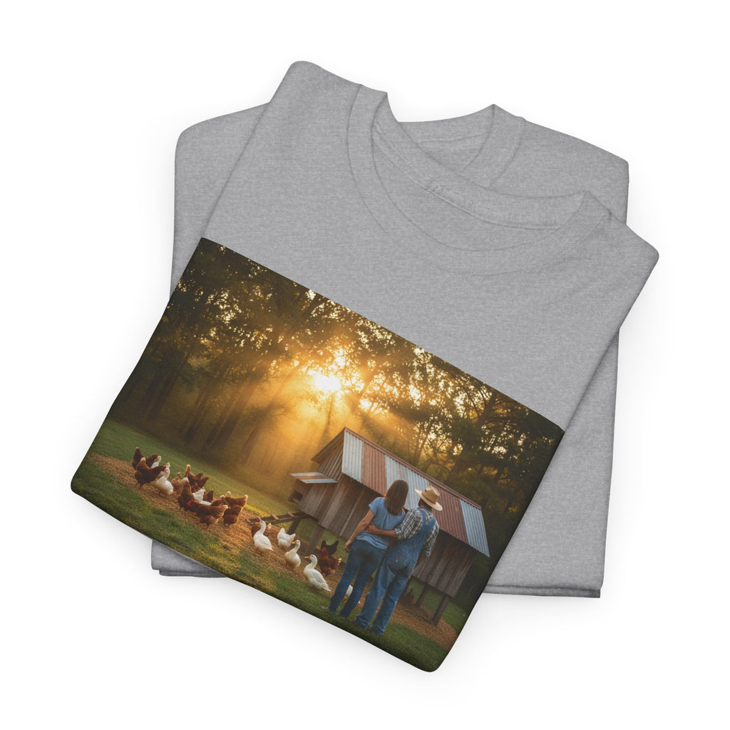 Thank You God For Another Day In Our Little Piece of Paradise | Backyard Farmer Couple Shirt | Homestead Gift | Country Life | Gift For Her