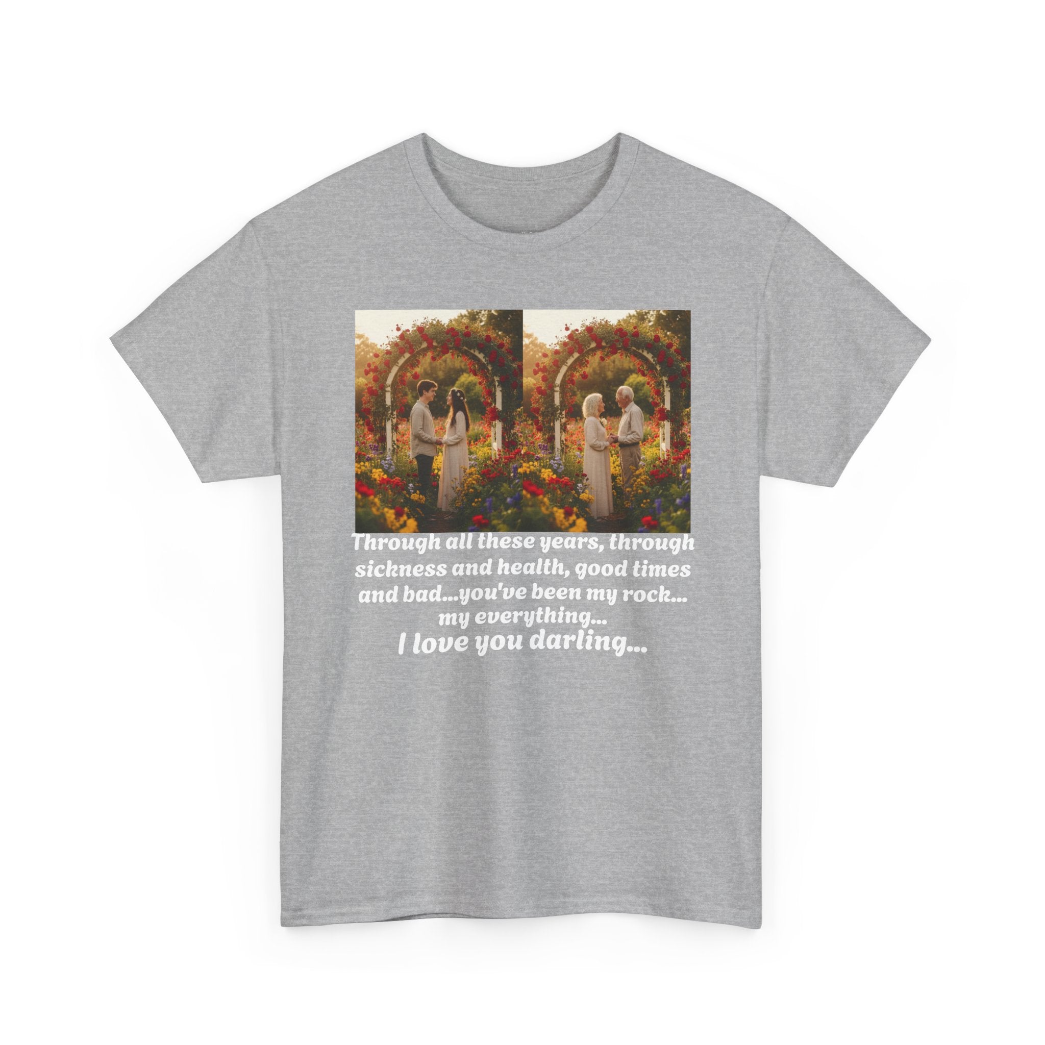 Love Quote Shirt, You've Been My Rock Anniversary Gift, Sickness Health Couples Tee, Wedding Vows Gift, Valentine's Day, I Love You