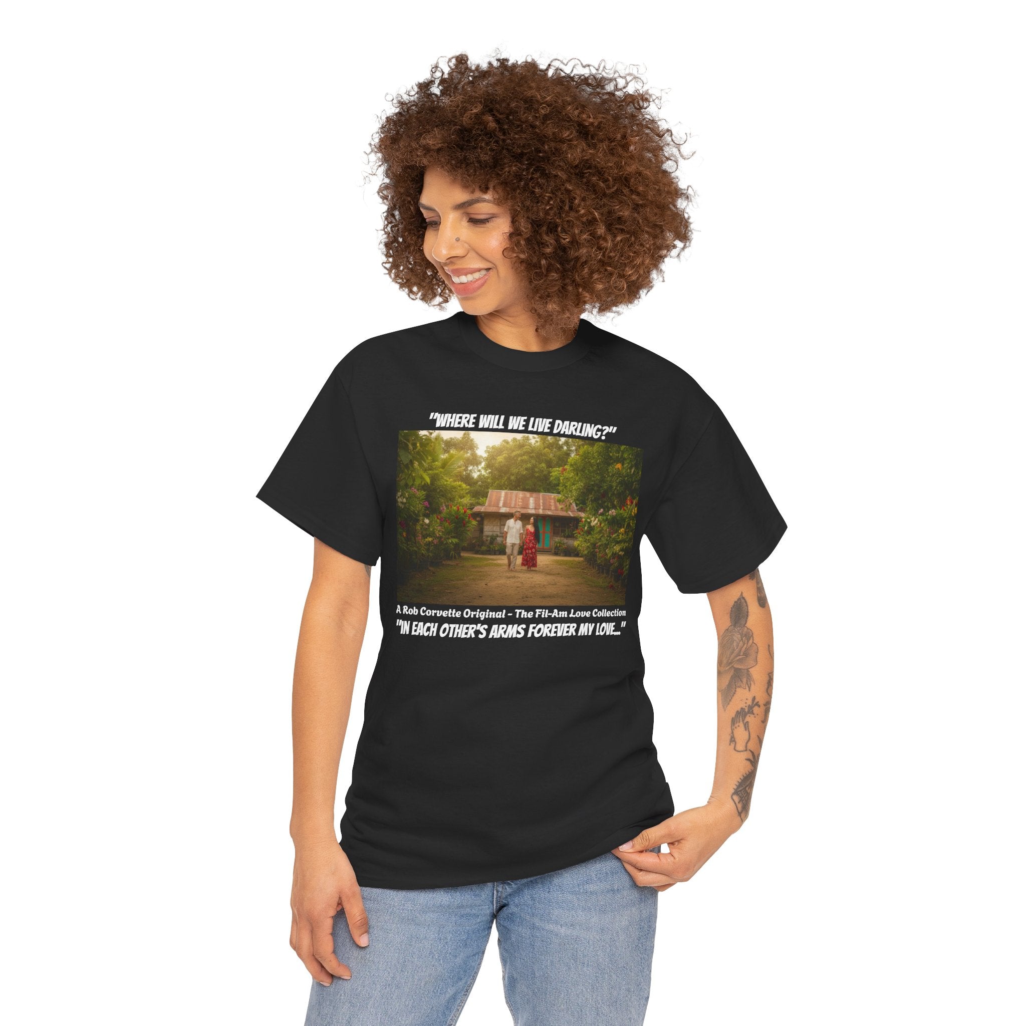 Fil-Am Couple Philippines Provinces Shirt Where Will We Live Darling, Filipino American Love, Rustic Romance, Couples Gift Tee, Fil-Am Love