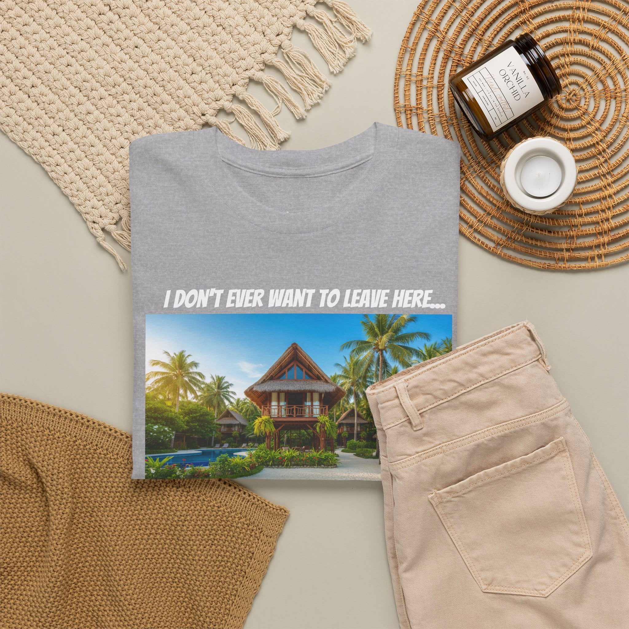 Club Serena Philippines Treehouse Resort Shirt - I Don't Ever Want To Leave Here - Funny Fil-Am Couple Filipino Travel Tee Gift For Him
