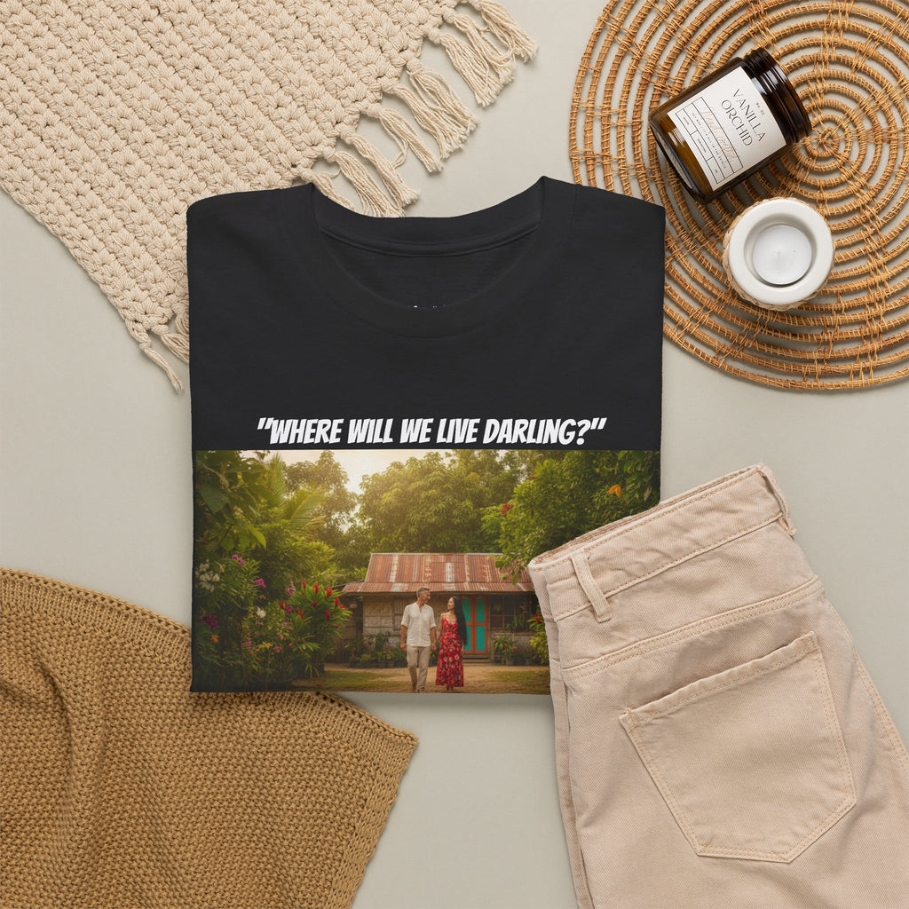 Fil-Am Couple Philippines Provinces Shirt Where Will We Live Darling, Filipino American Love, Rustic Romance, Couples Gift Tee, Fil-Am Love