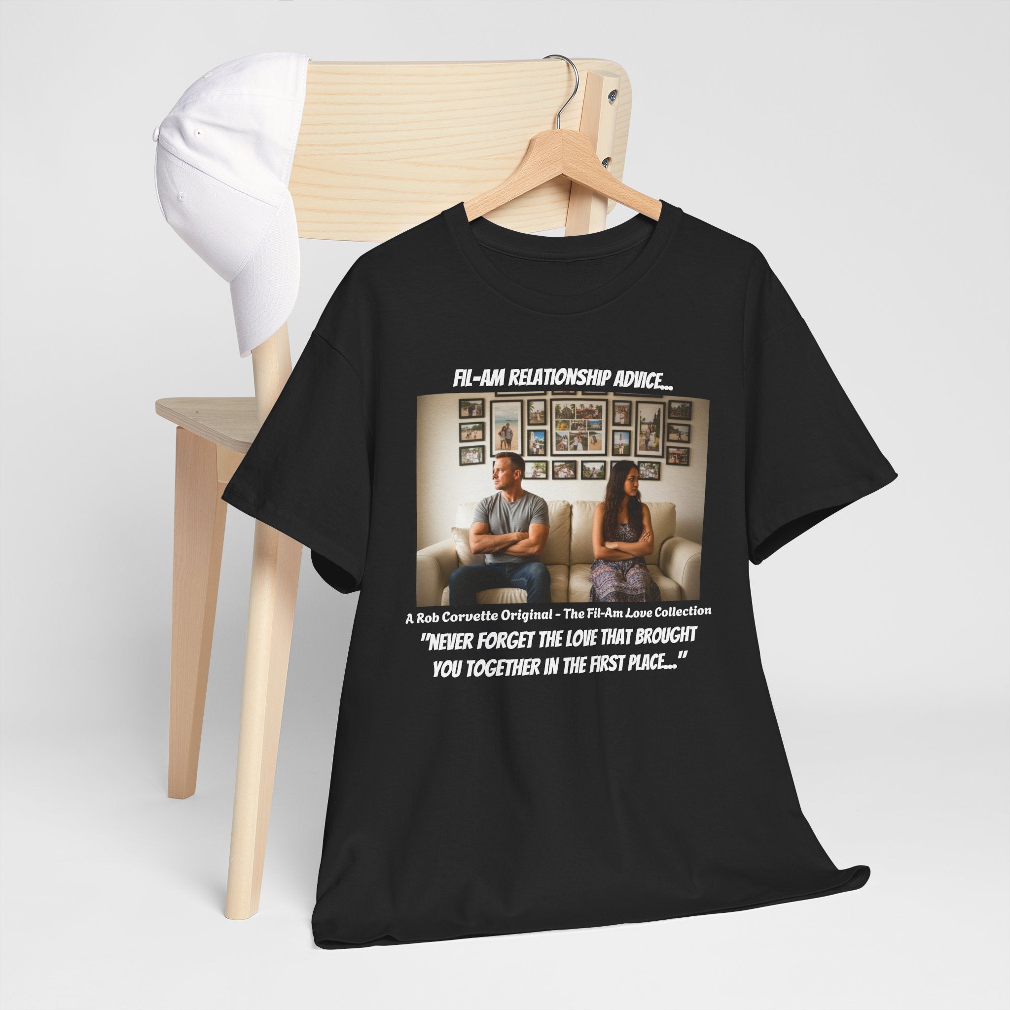 Fil-Am Couple Shirt - Relationship Advice Tee - Never Forget The Love - Funny Filipina Wife Gift - Fil-Am Love Collection