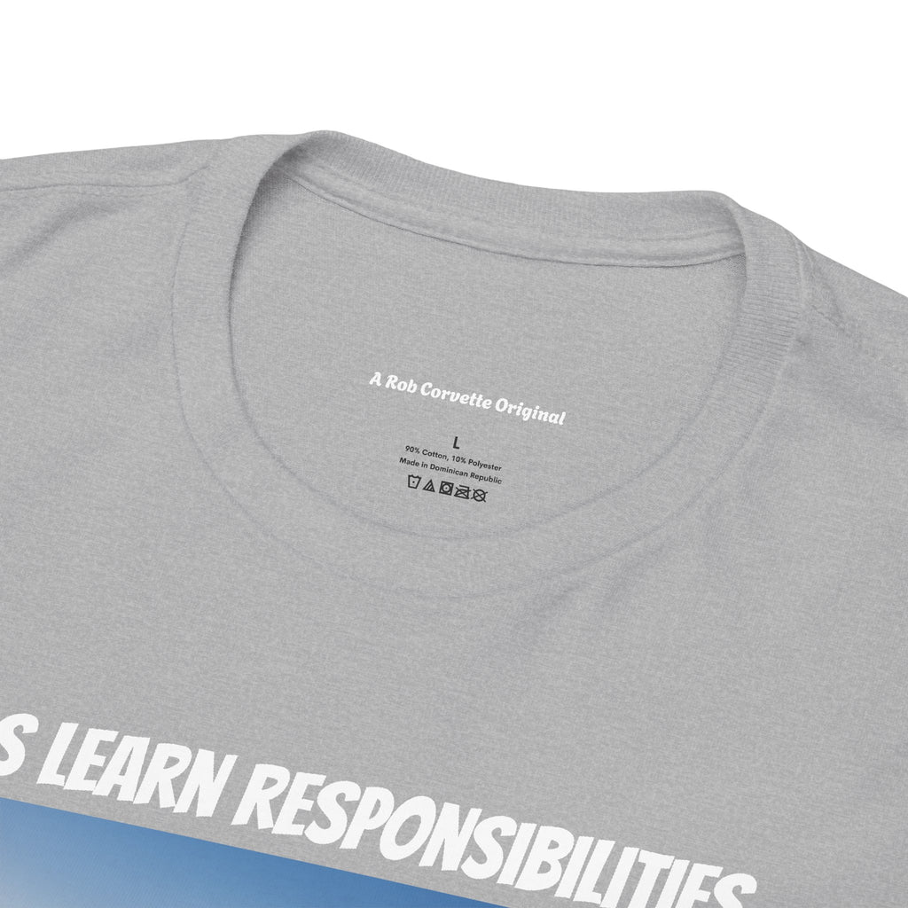 Kids Learn Responsibilities Shirt - You Can Never Have Too Many Hugs - Happy Farm Collection Tee - Farm Kids Gift - Homestead Family Shirt