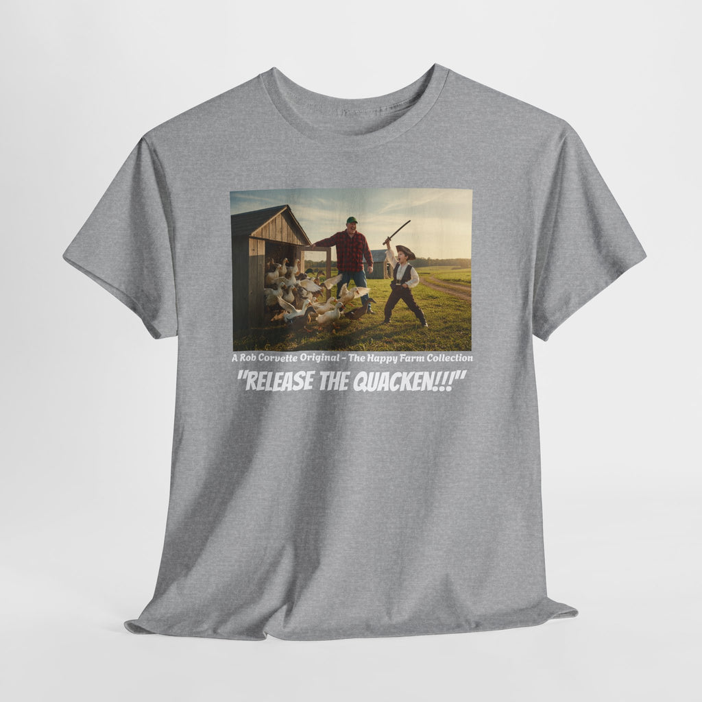 Release The Quacken Shirt - Funny Duck Farmer Tee - Pirate Humor Gift - Farm Life Funny Shirt - Humorous Duck Lover Gift