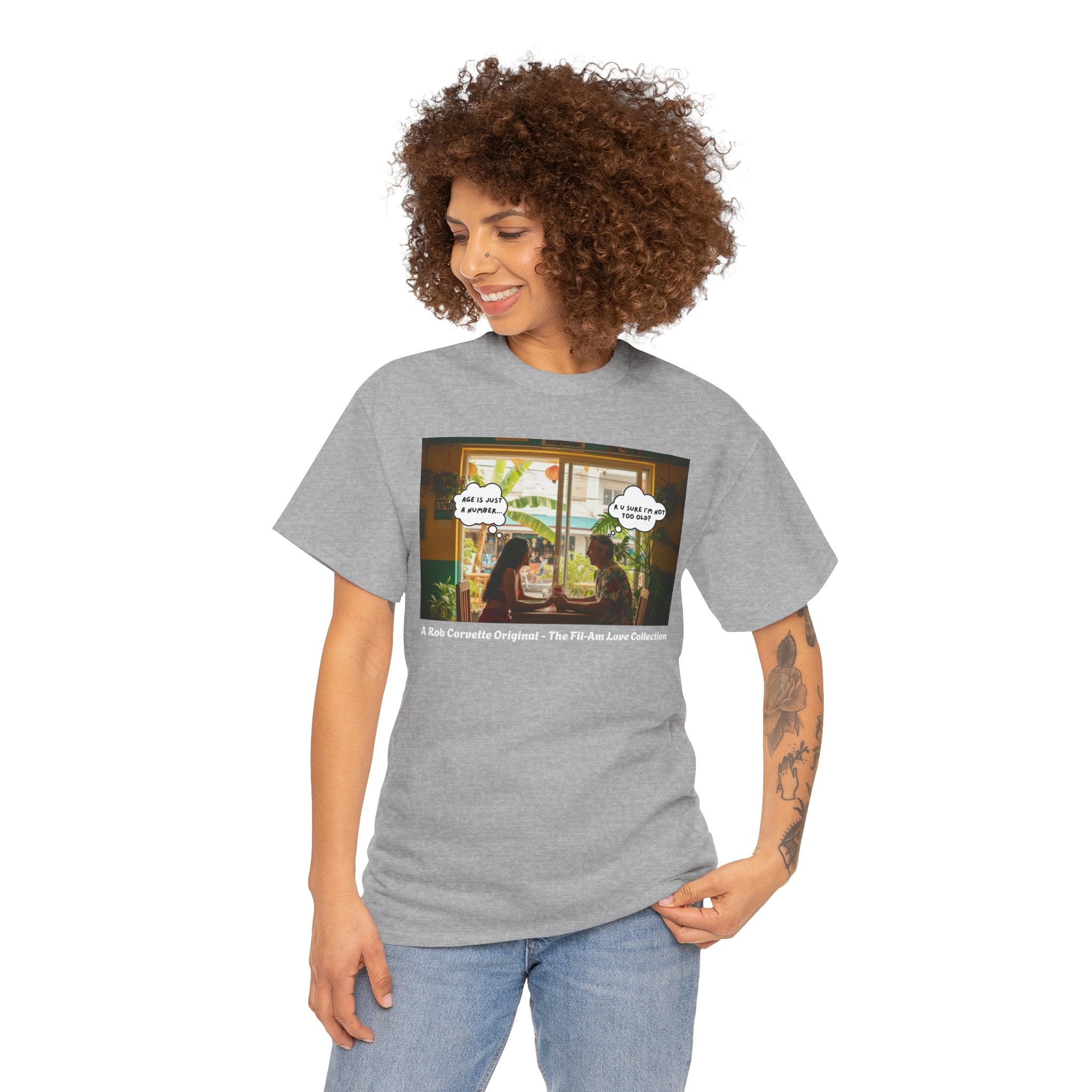 R U Sure I'm Not Too Old? Age Is Just A Number... | Fil-Am Couple Restaurant T-Shirt | Filipino American Love | Romantic Gift Shirt