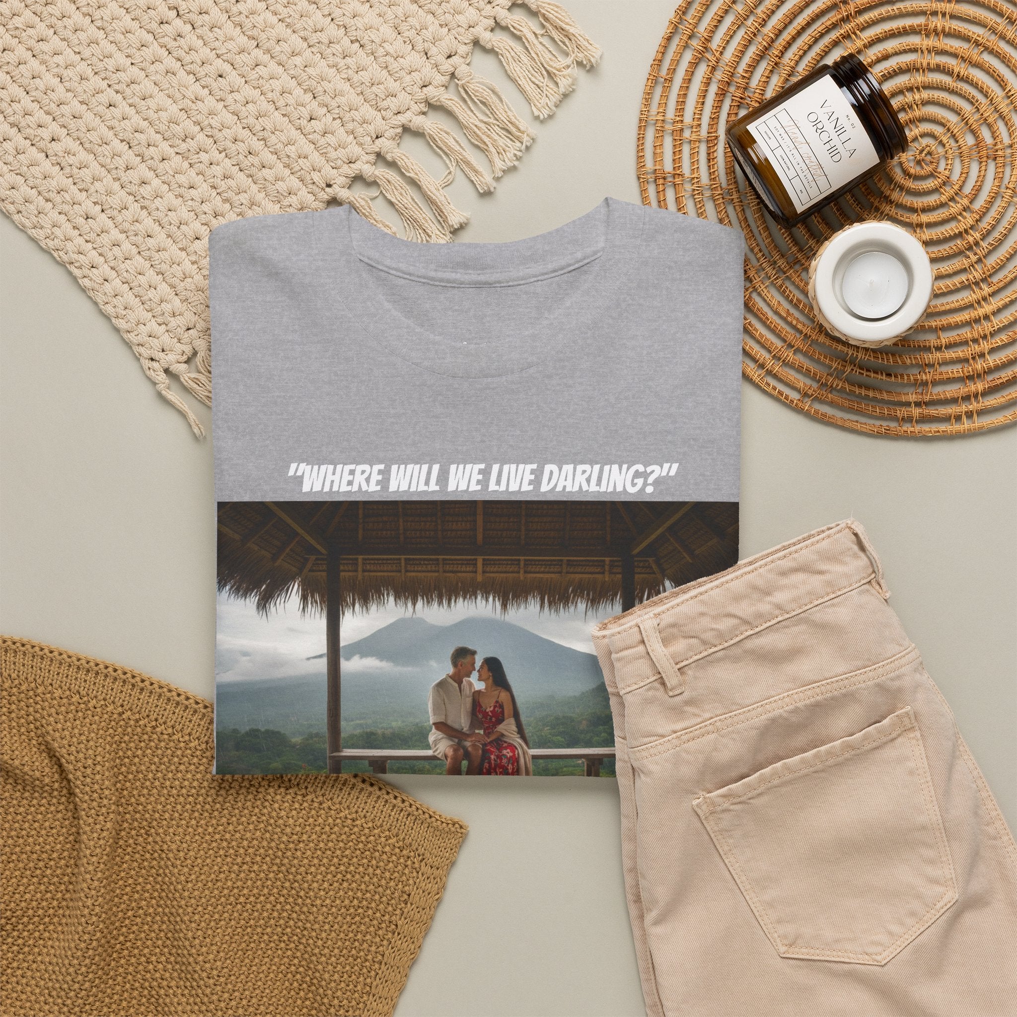 Where Will We Live Darling? Fil-Am Couple Mountain Shirt, Filipino American Love, Philippines Travel, Romantic Couples Gift Tee