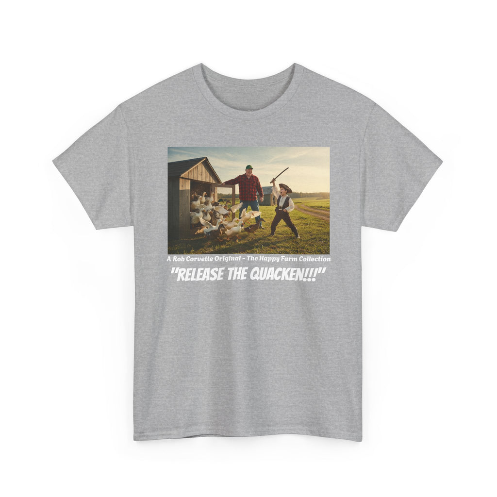 Release The Quacken Shirt - Funny Duck Farmer Tee - Pirate Humor Gift - Farm Life Funny Shirt - Humorous Duck Lover Gift